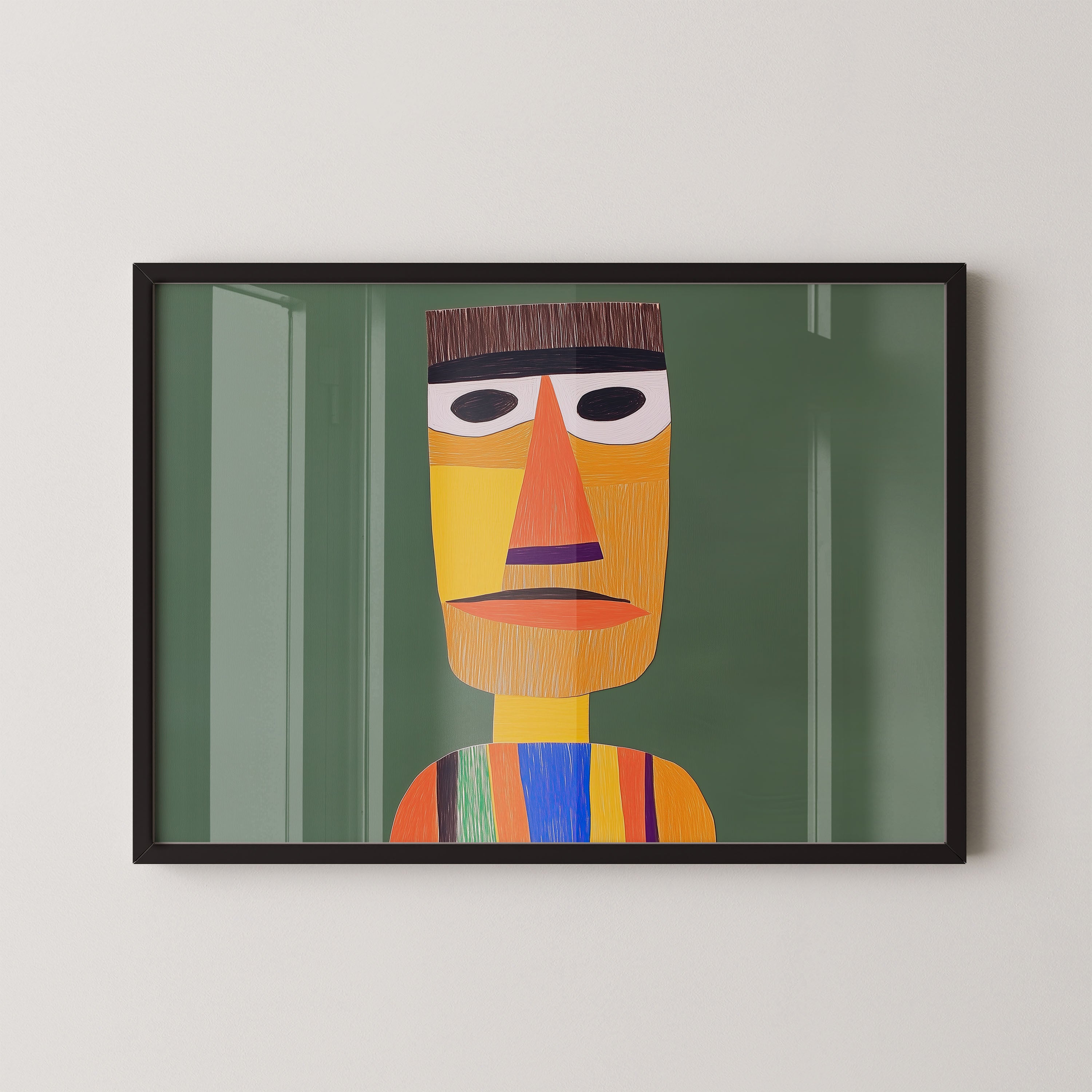 Color Stripe Portrait