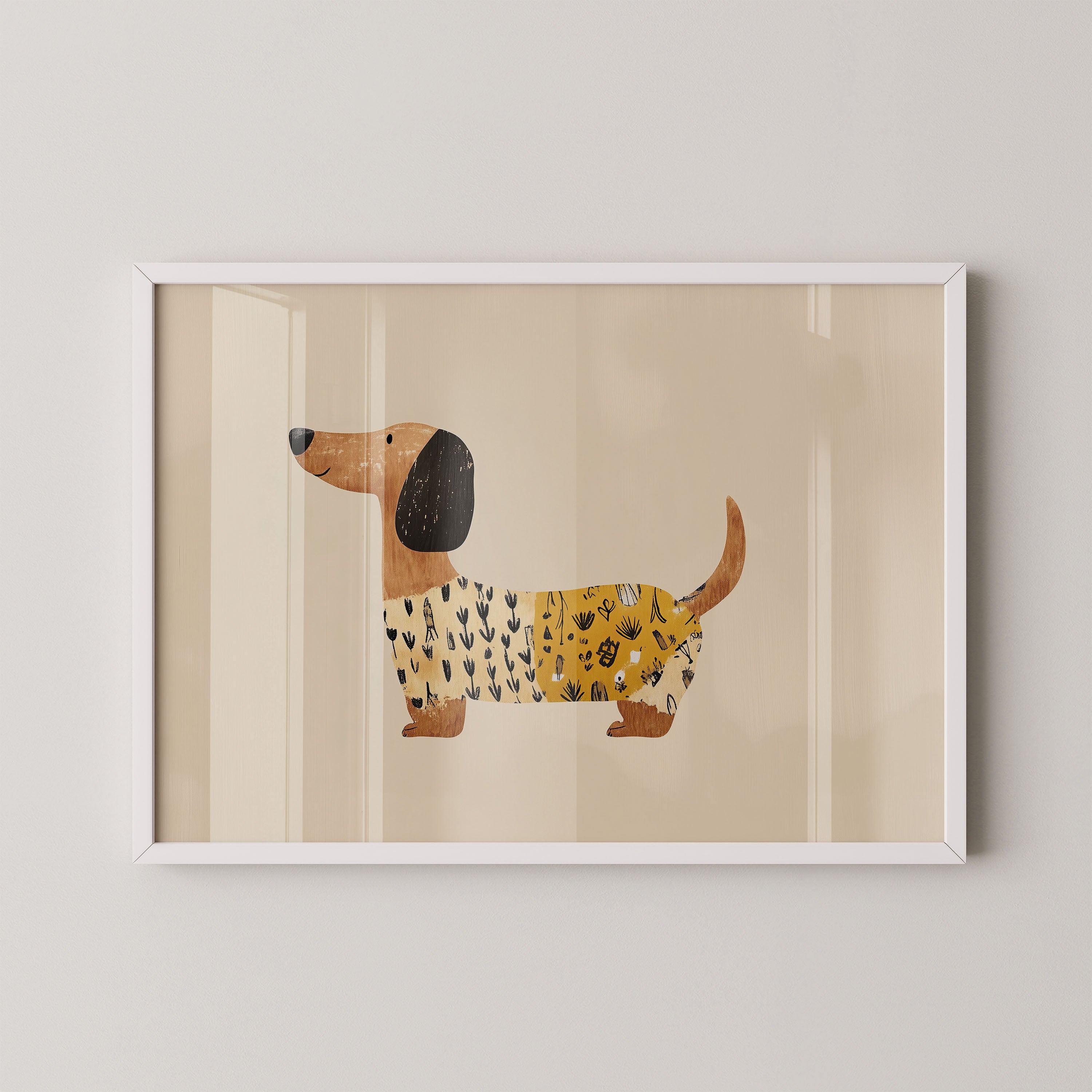 Dachshund In Yellow