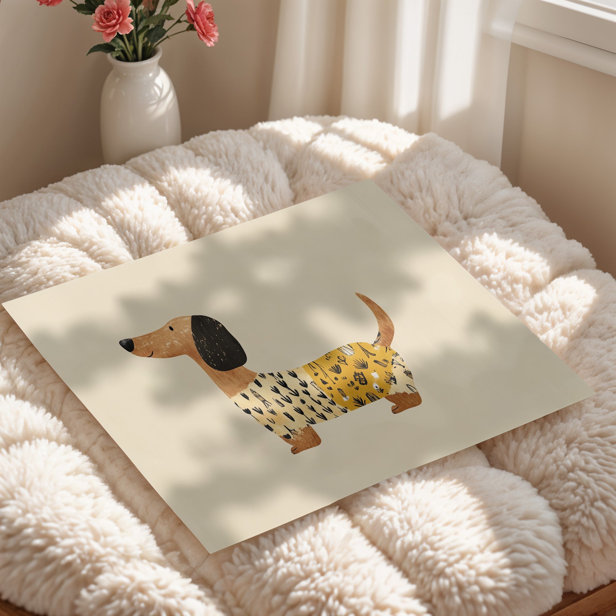 Dachshund In Yellow
