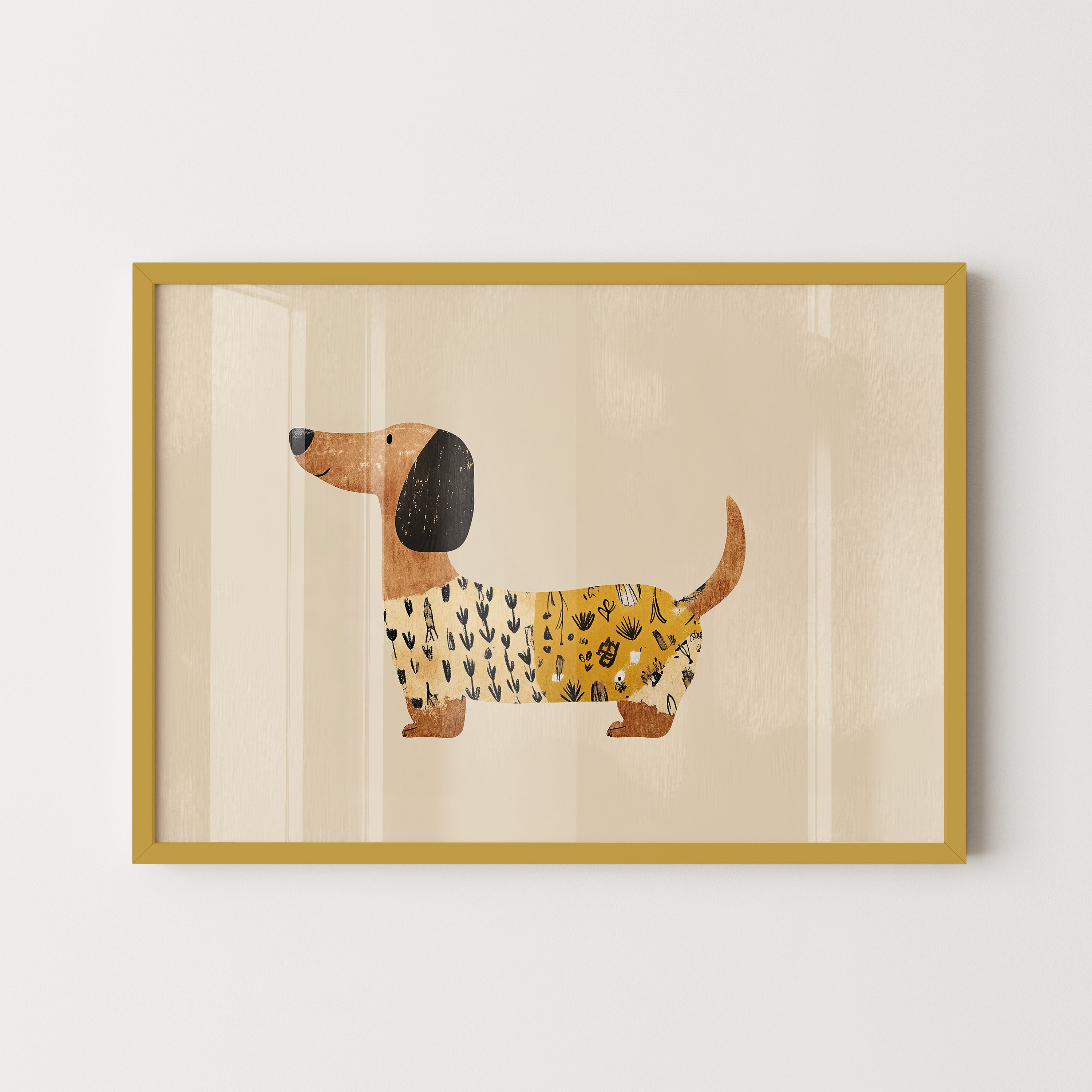 Dachshund In Yellow