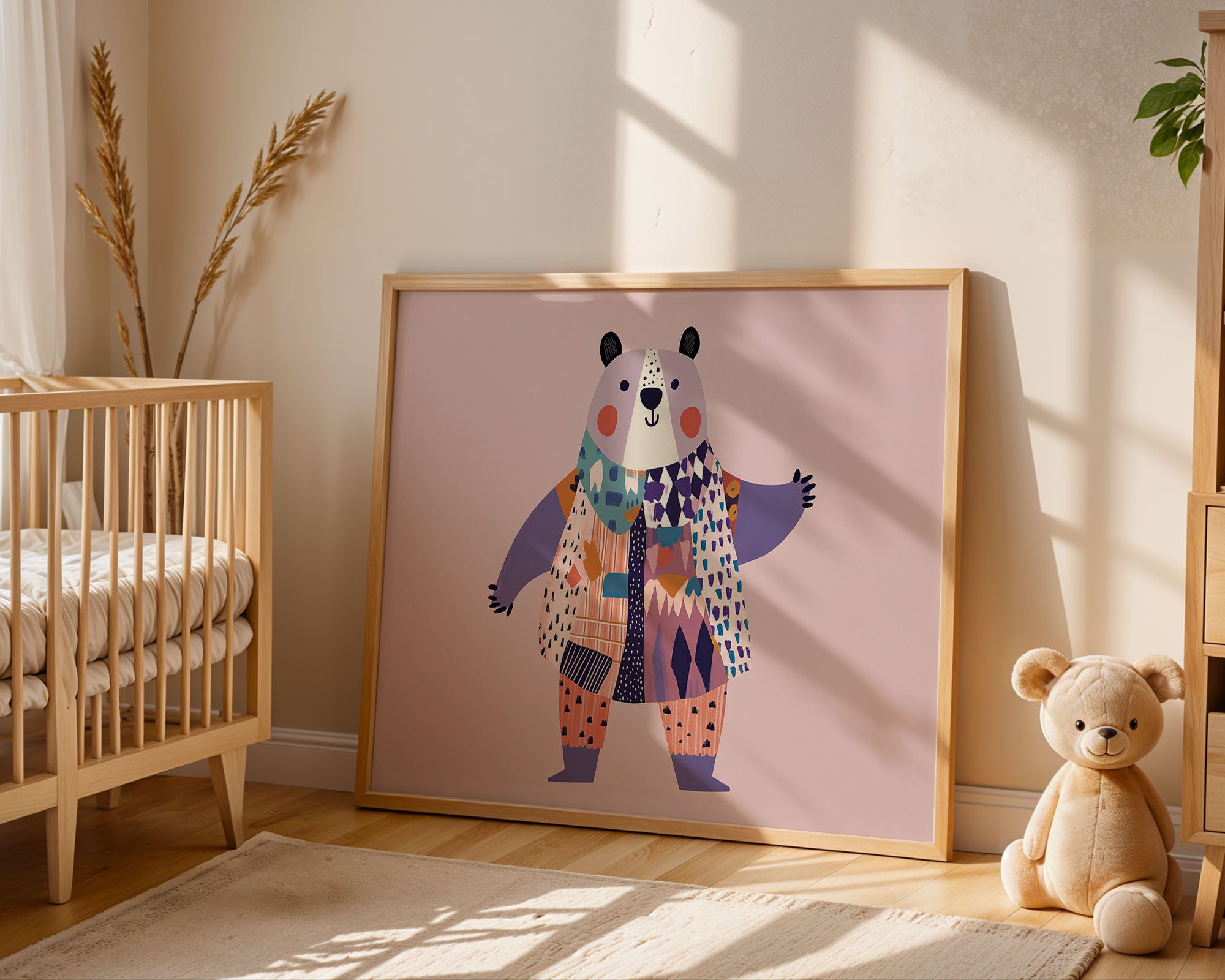 Patchwork Panda Charm