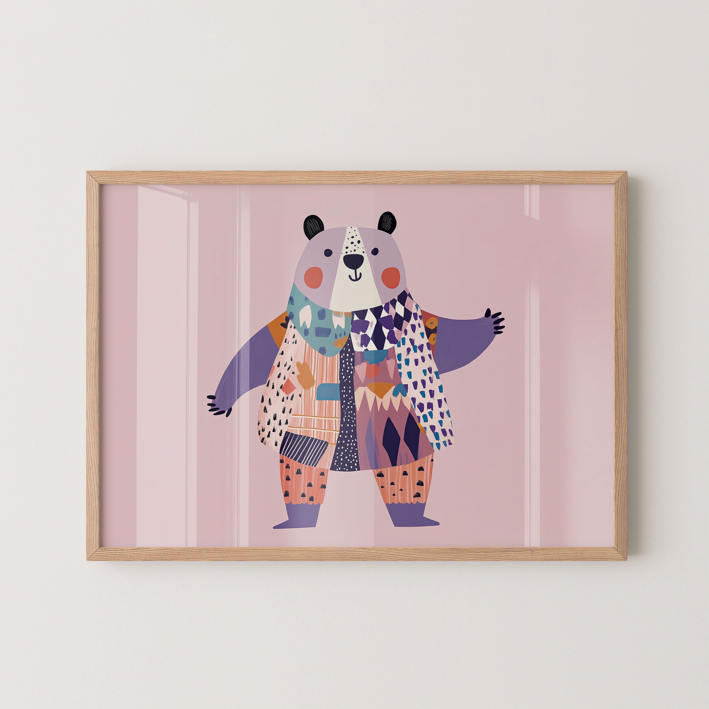Patchwork Panda Charm