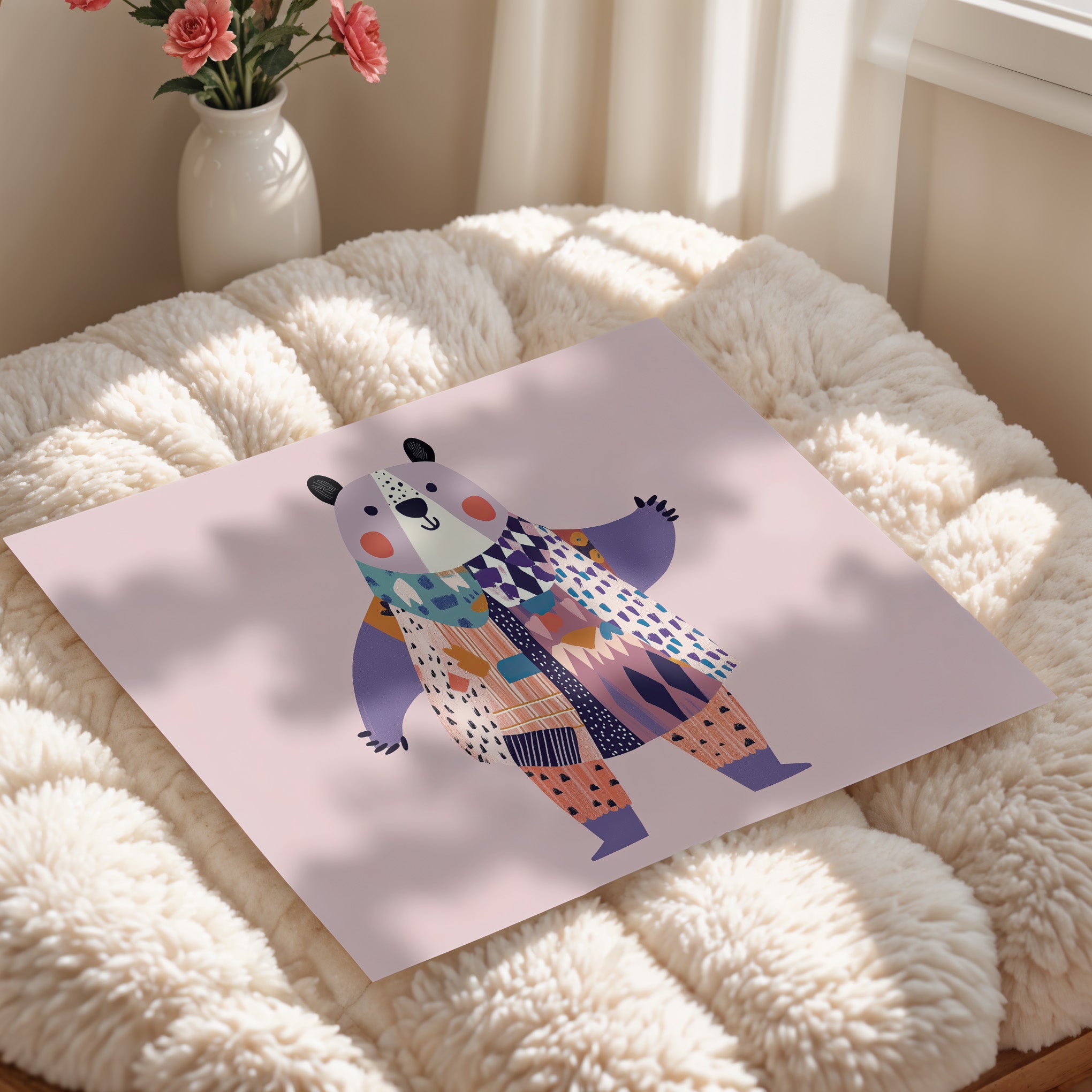 Patchwork Panda Charm