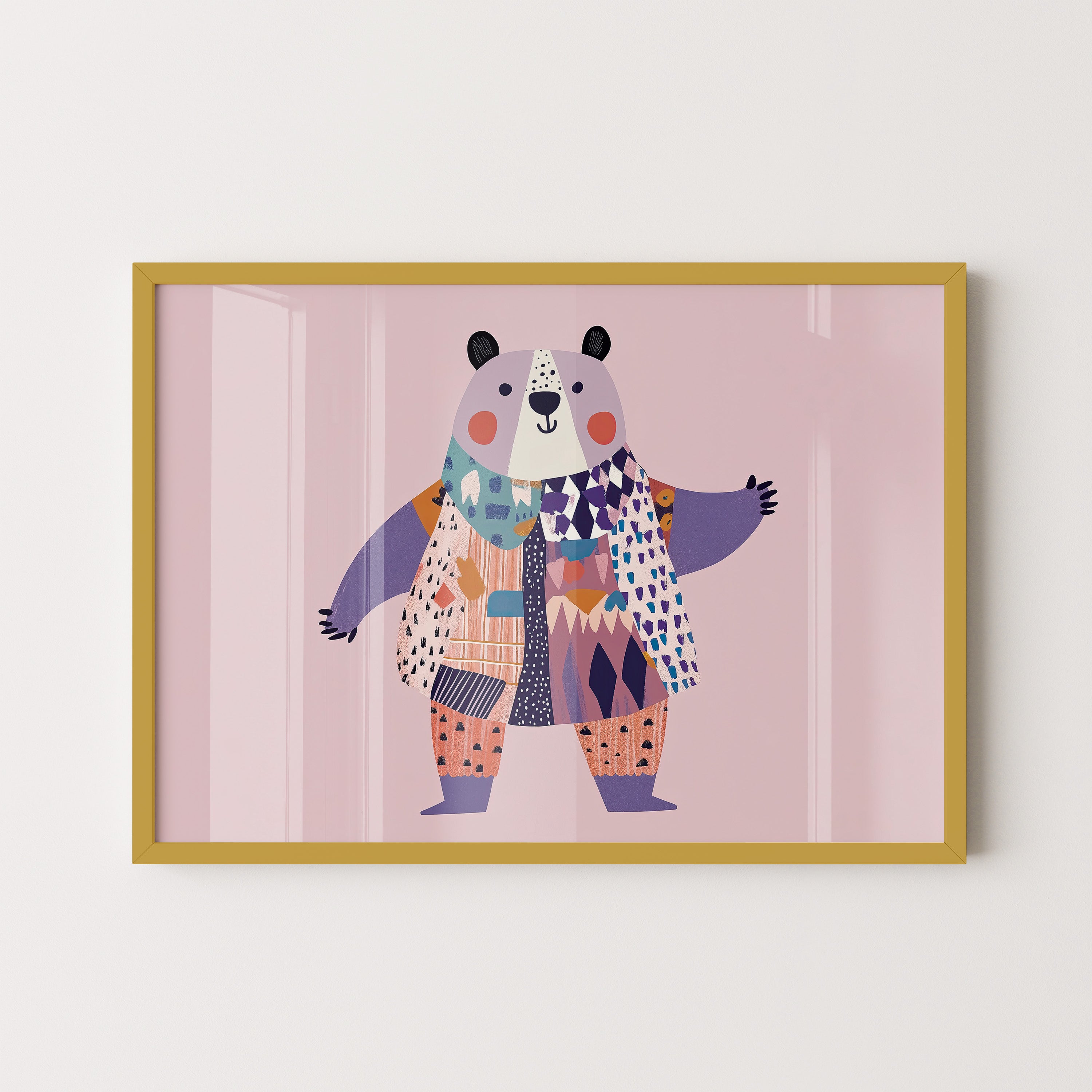 Patchwork Panda Charm