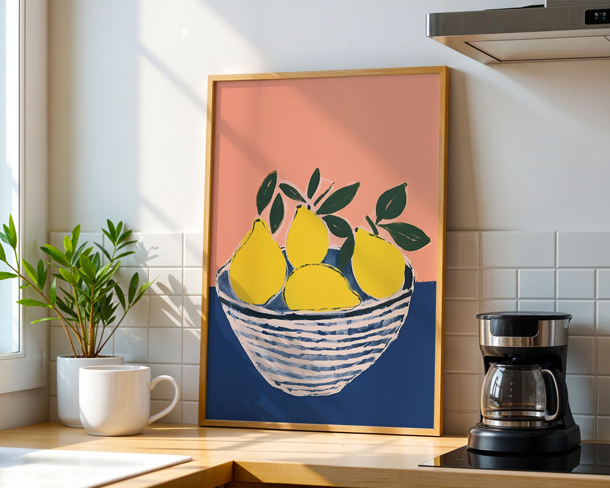 Lemon Bowl Mediterranean Still Life