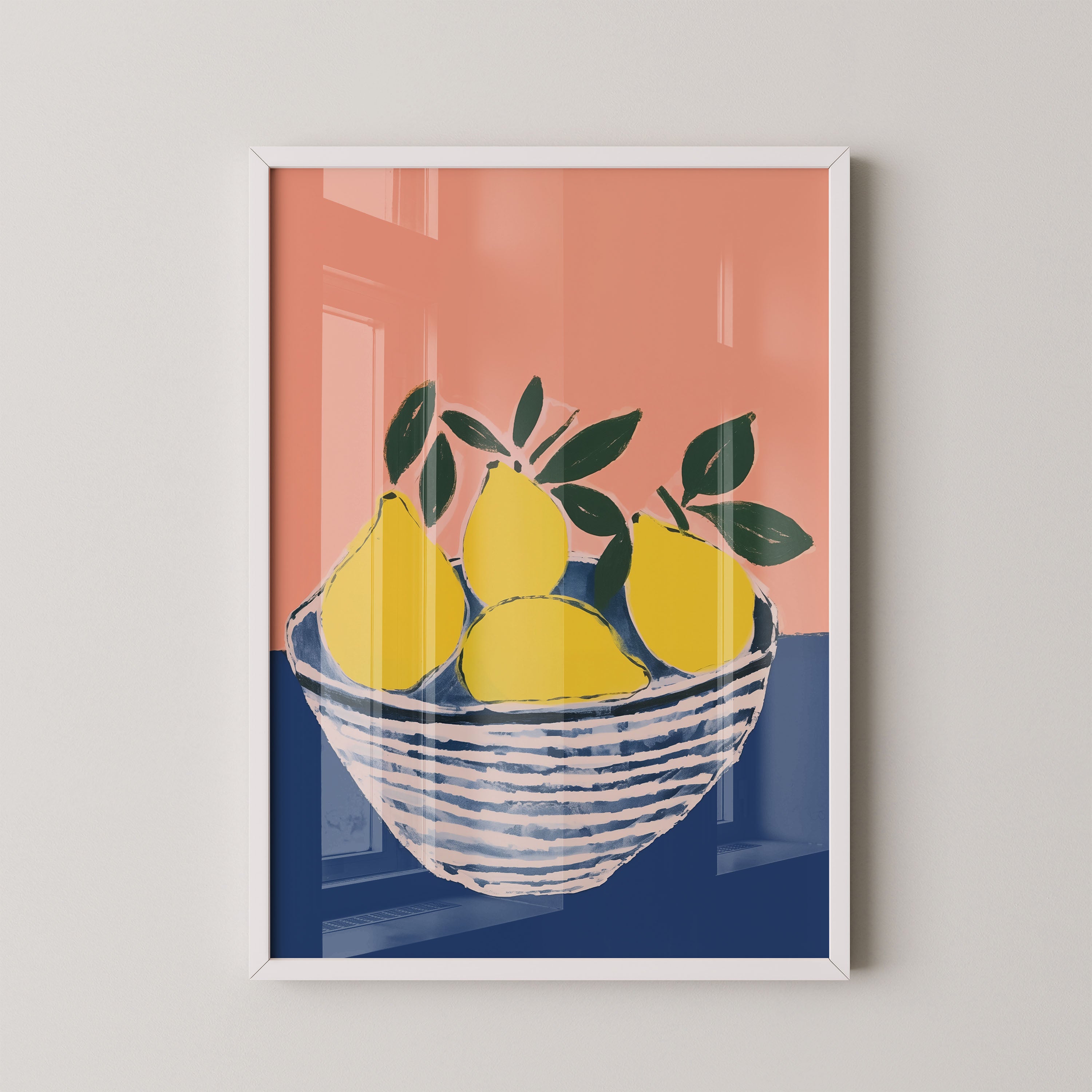 Lemon Bowl Mediterranean Still Life
