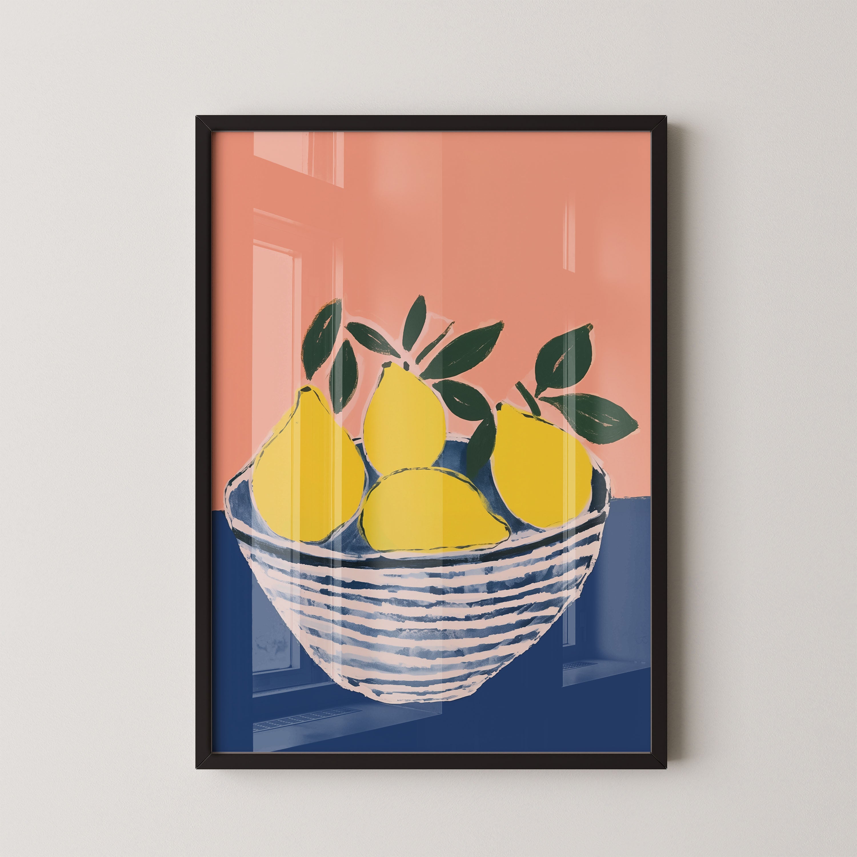 Lemon Bowl Mediterranean Still Life