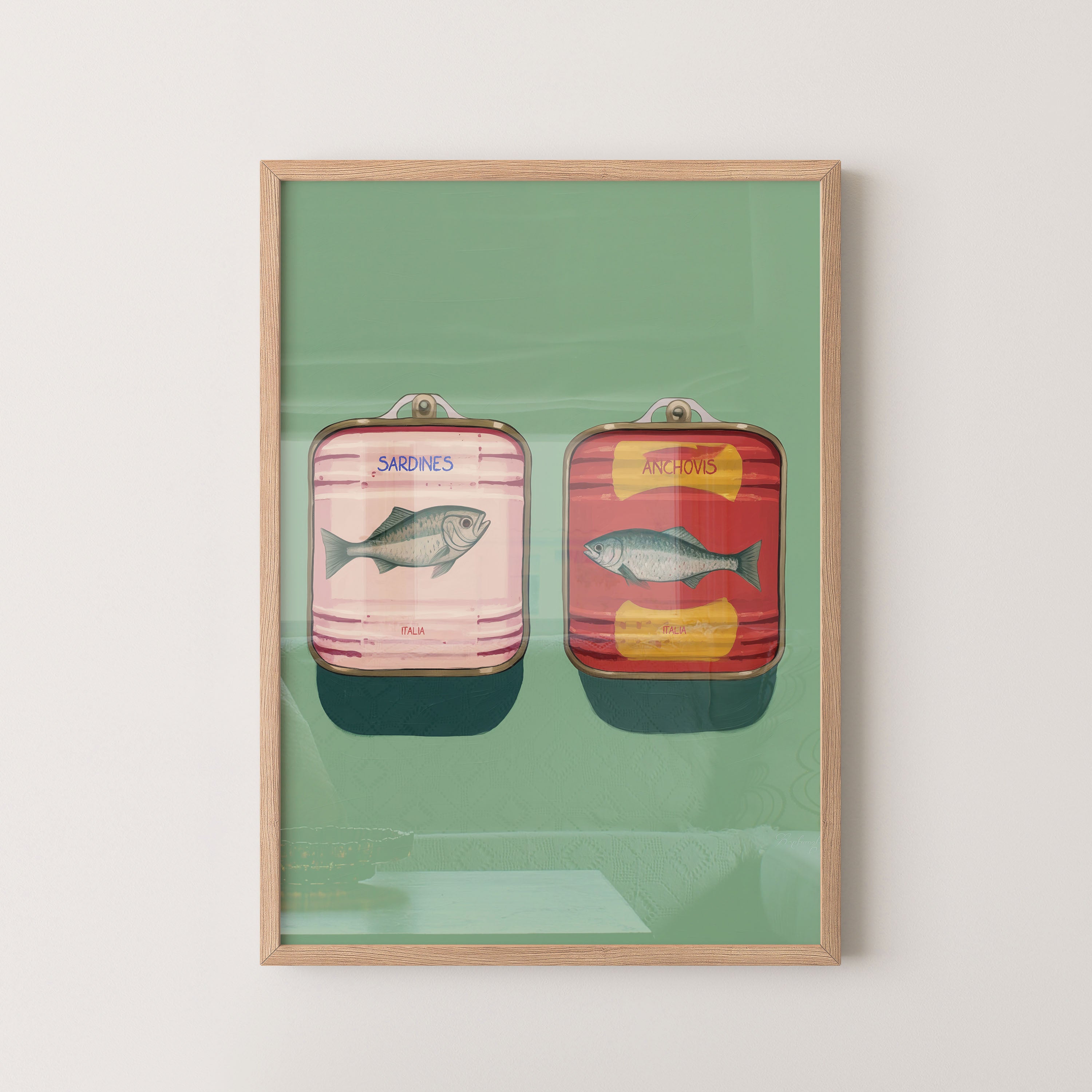 Vintage Sardines And Anchovies Duo