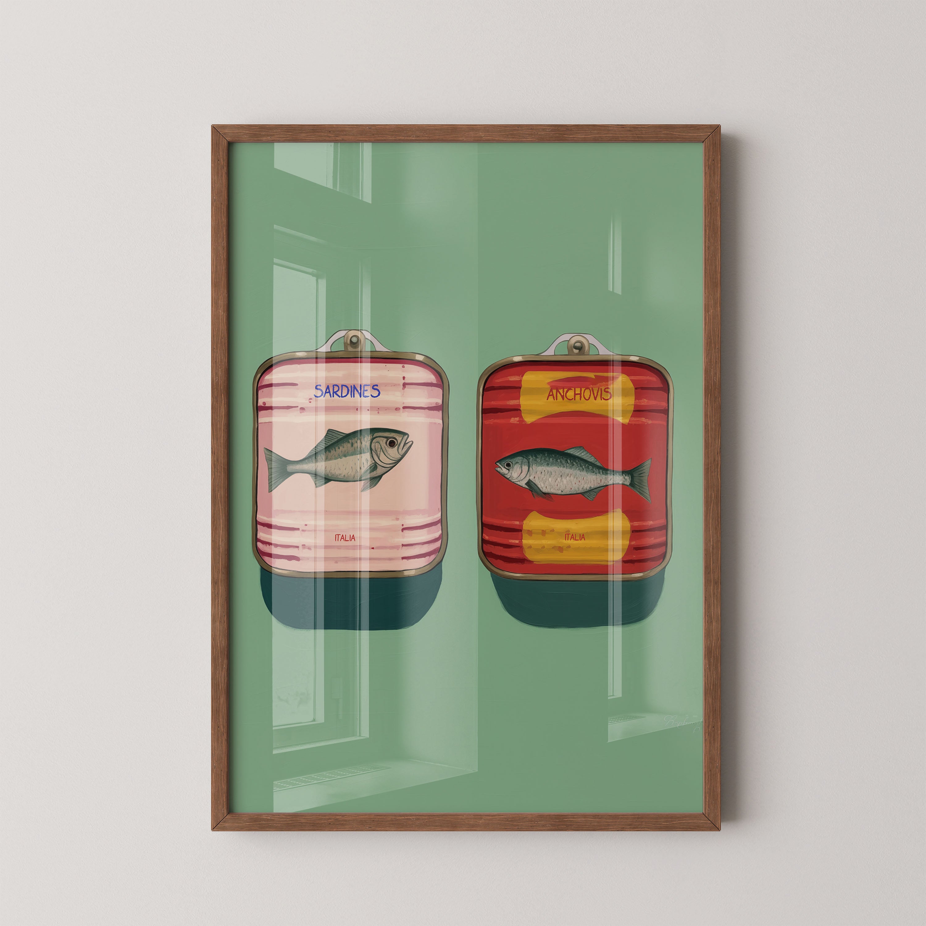Vintage Sardines And Anchovies Duo