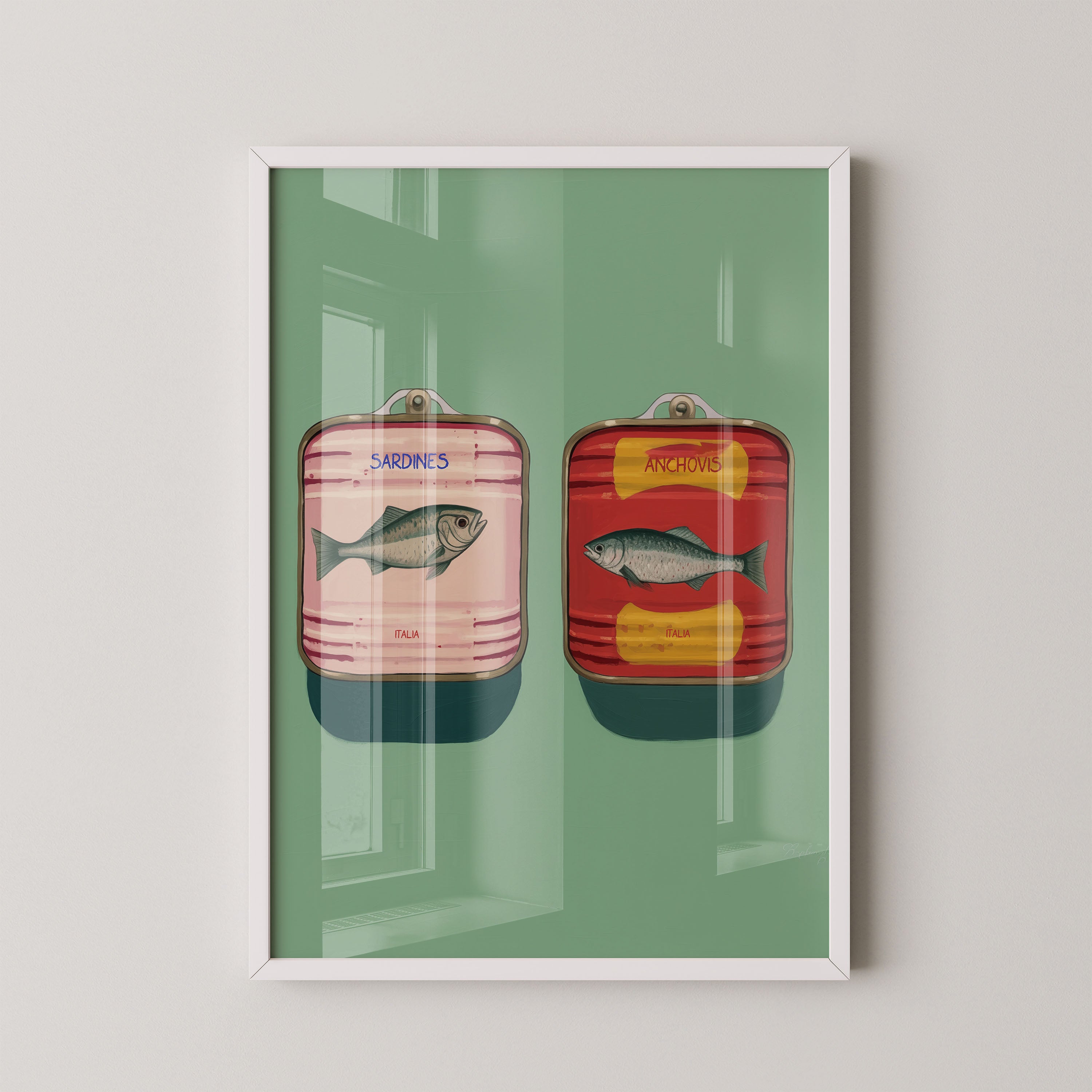 Vintage Sardines And Anchovies Duo