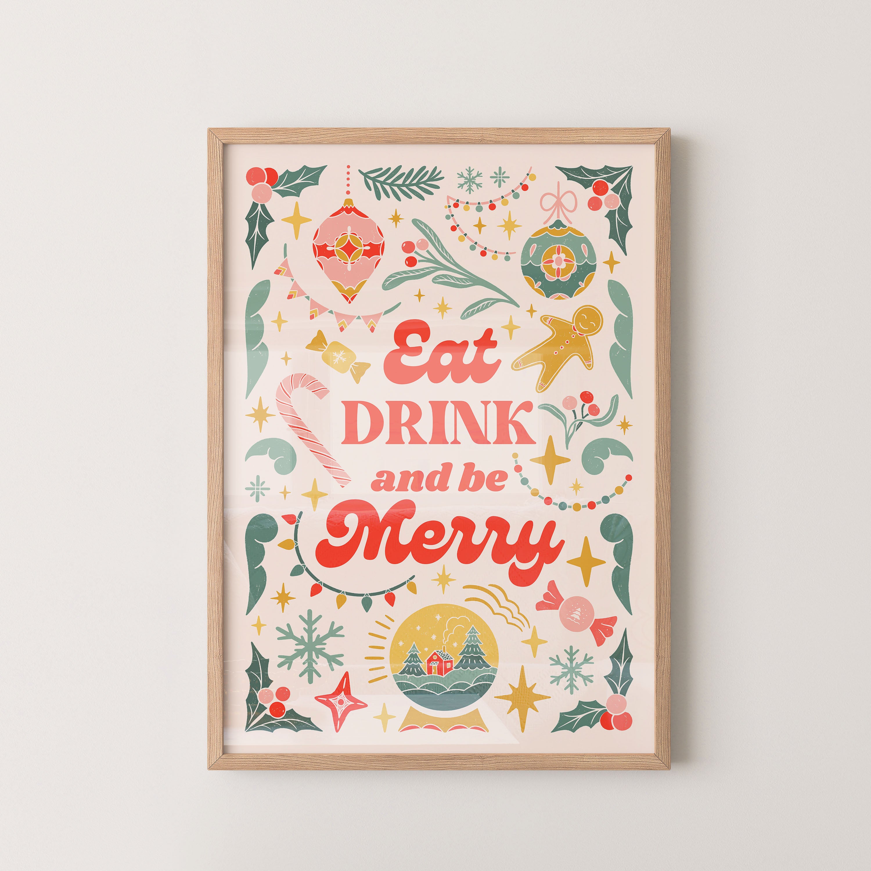 Eat Drink And Be Merry Festive Charm