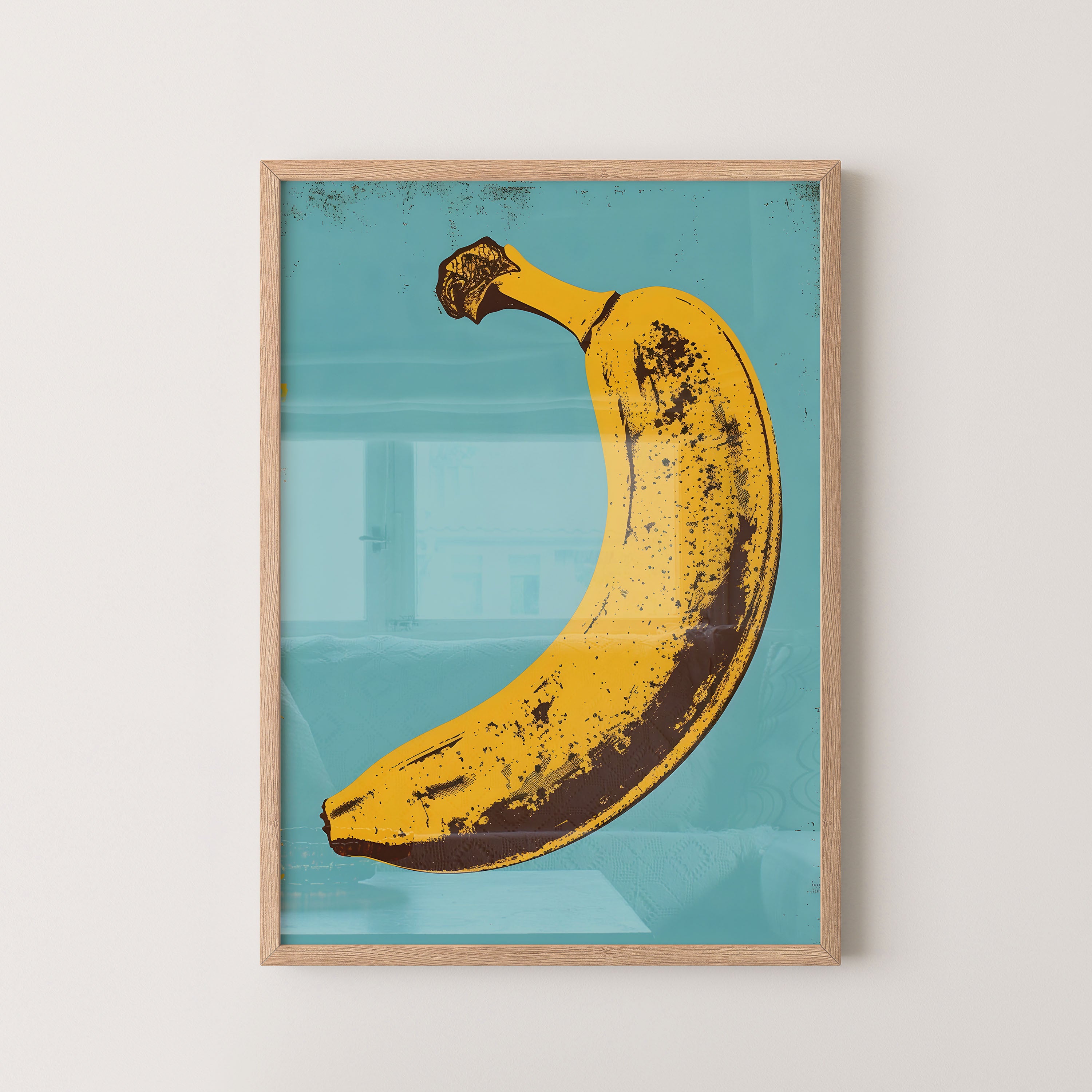 Vintage Pop Art Banana Illustration