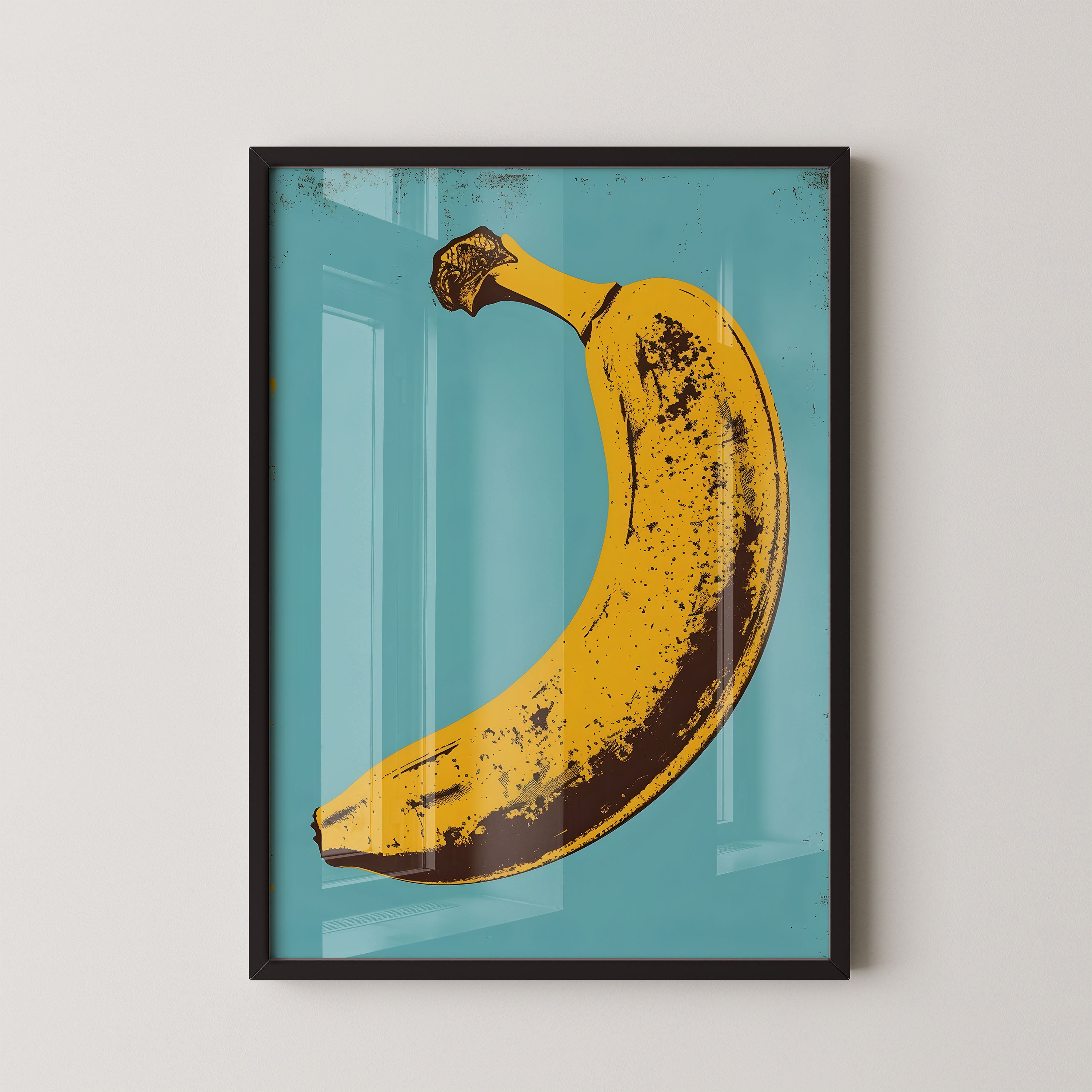 Vintage Pop Art Banana Illustration