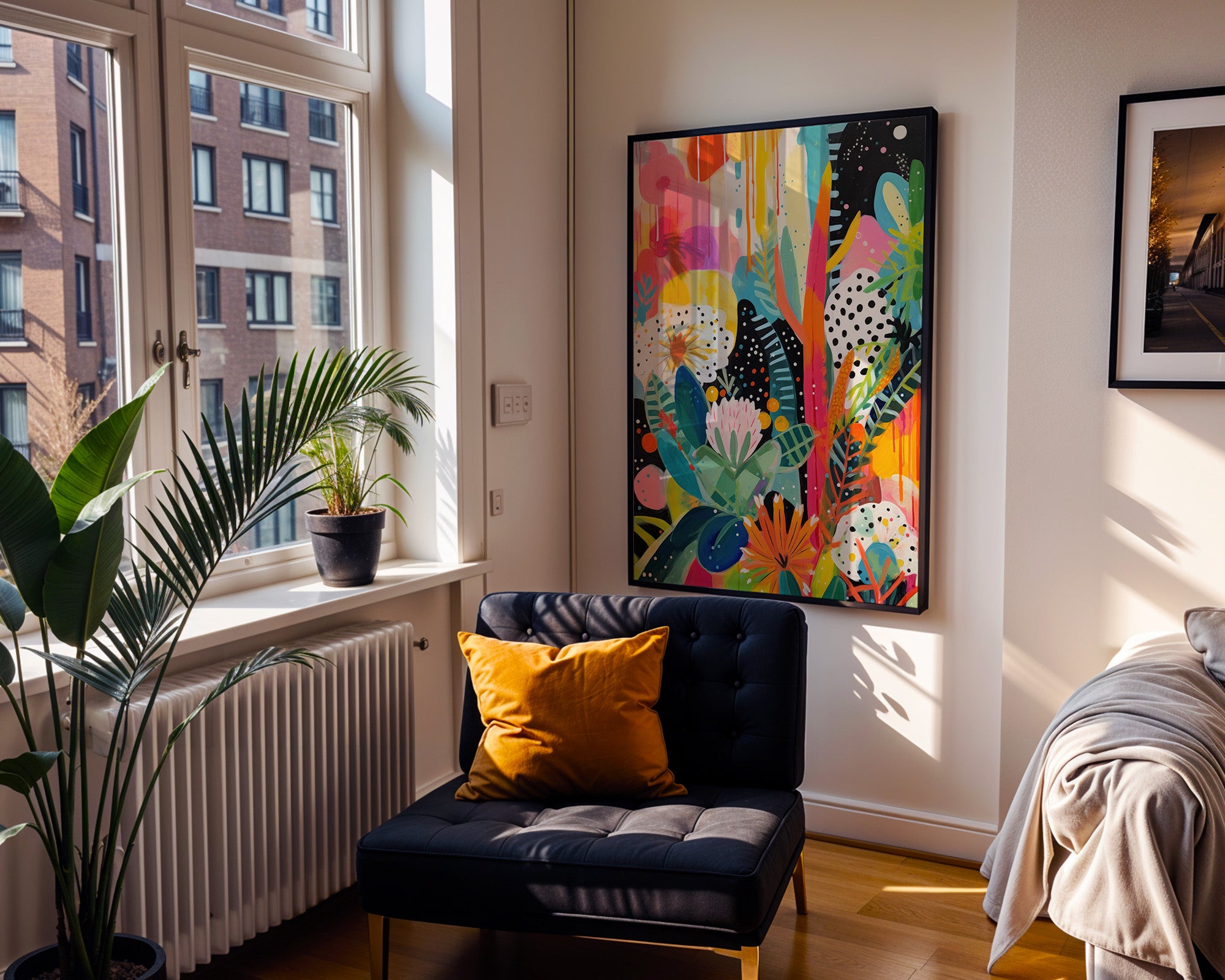 Vibrant Abstract Floral Garden