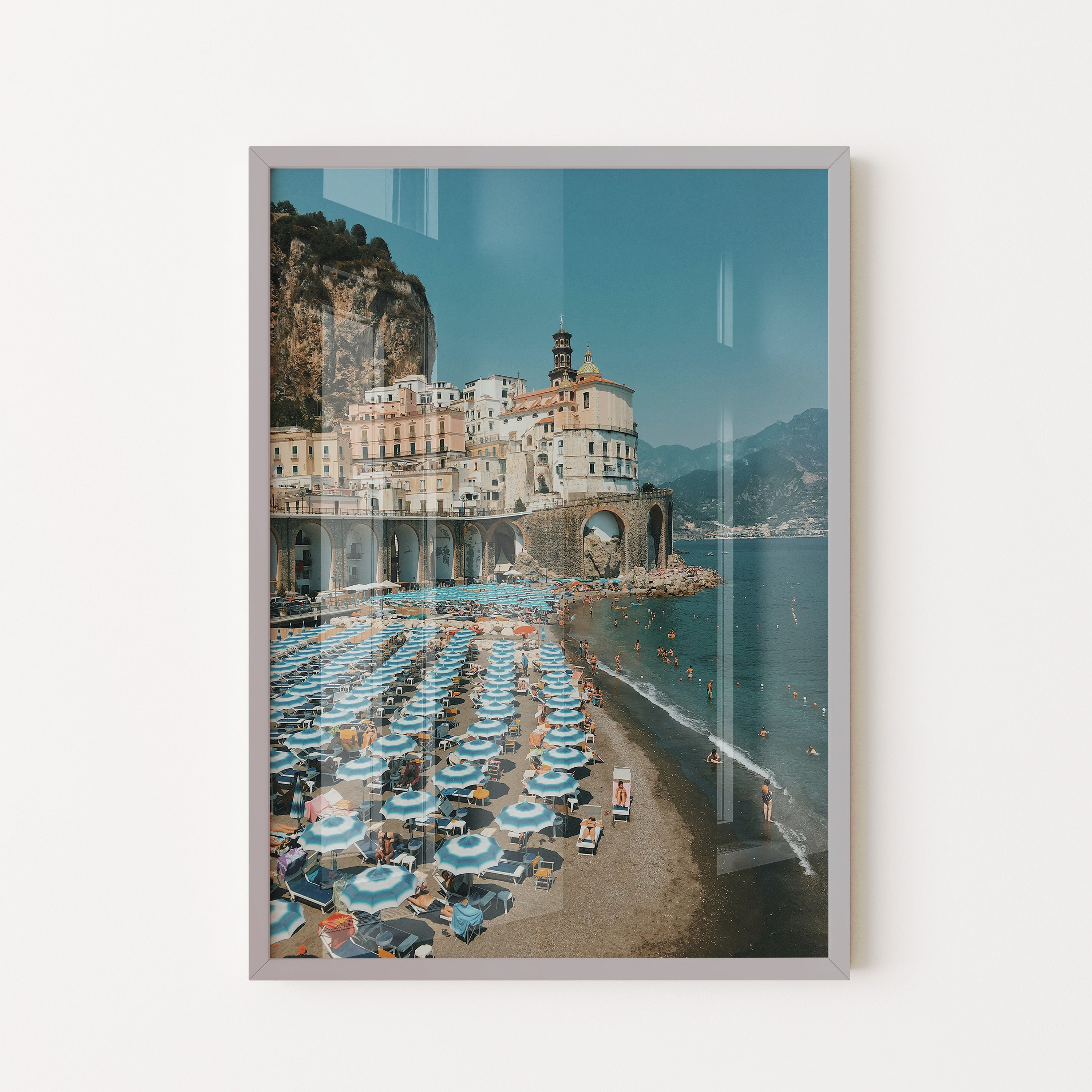 Amalfi Coast Beach Scene
