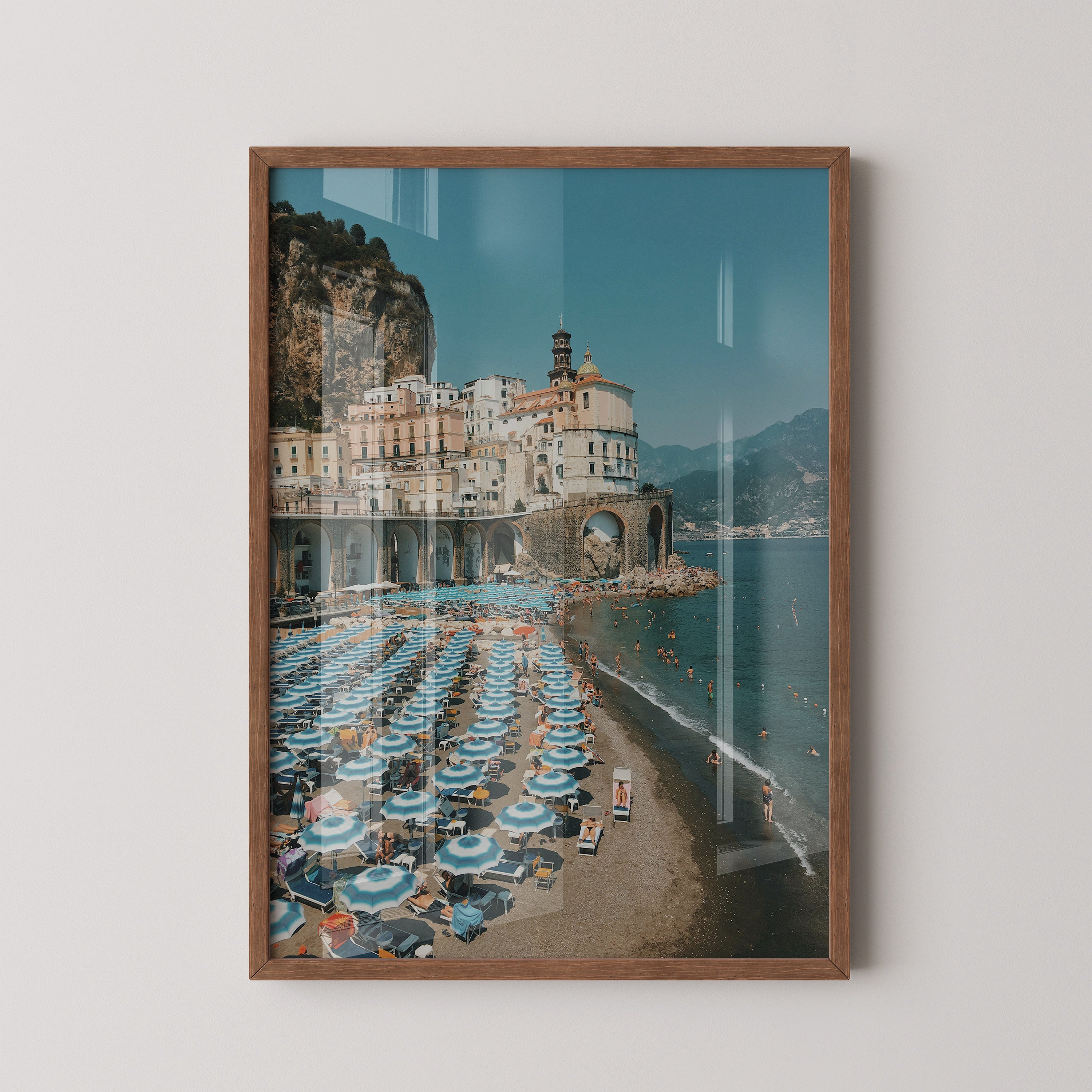 Amalfi Coast Beach Scene