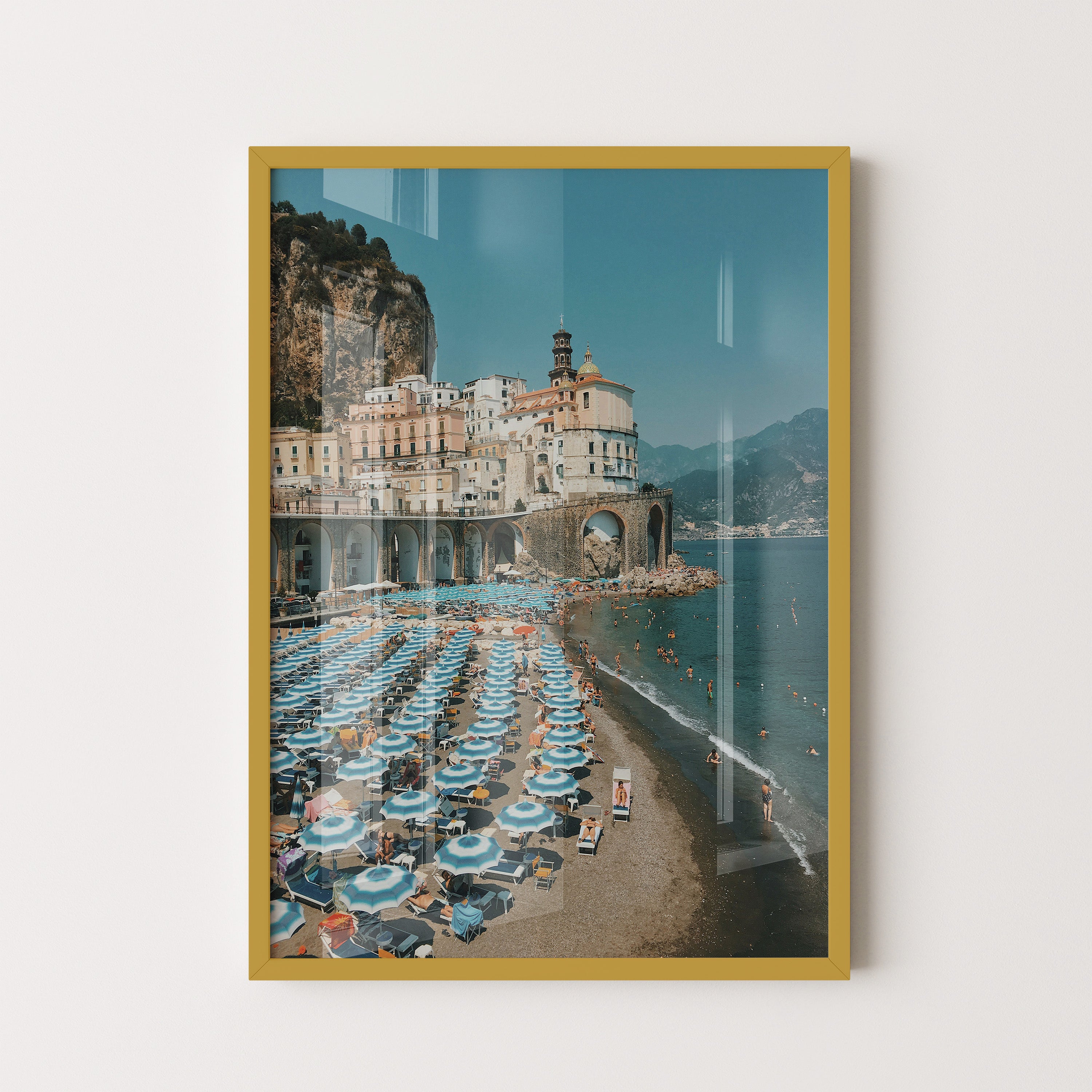 Amalfi Coast Beach Scene