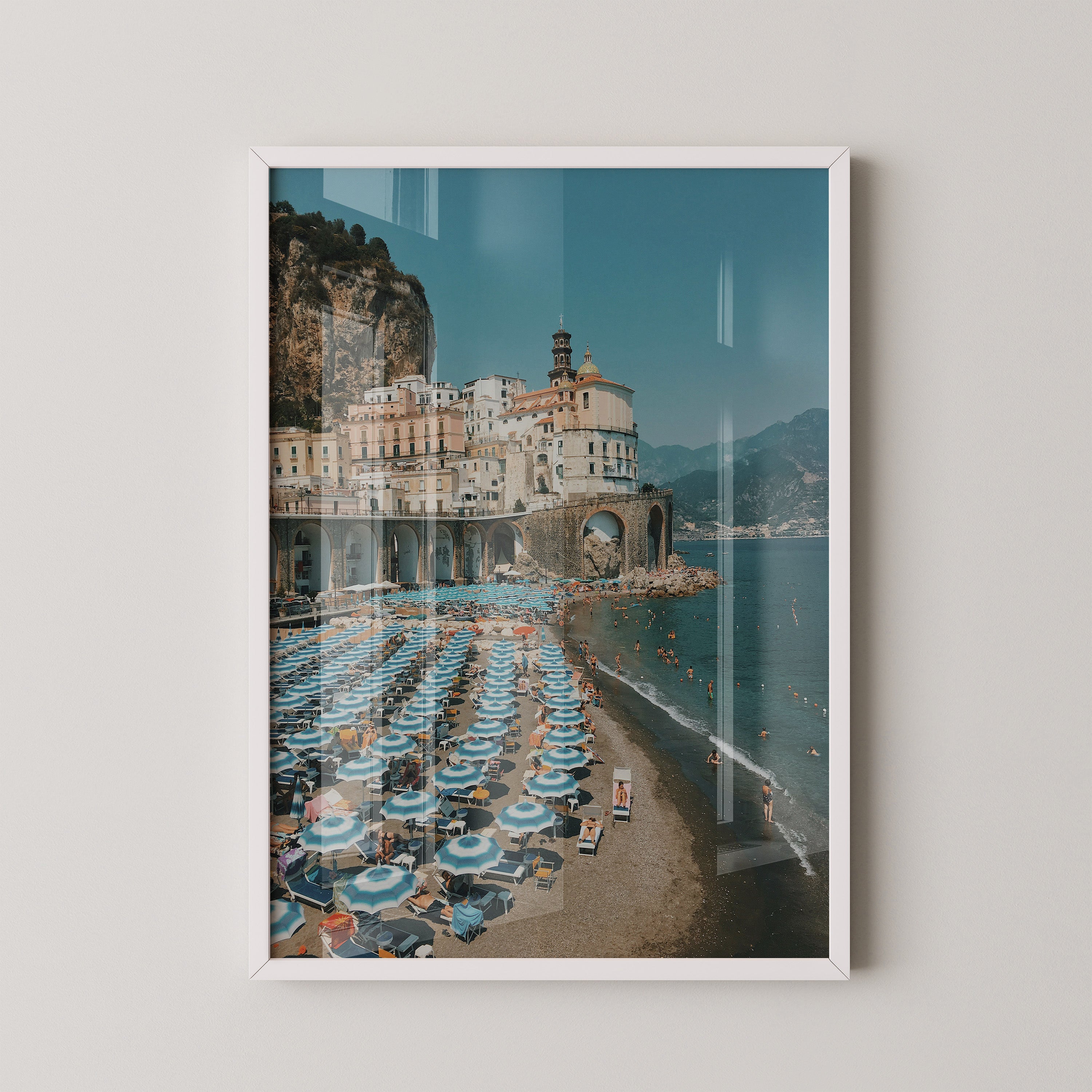 Amalfi Coast Beach Scene