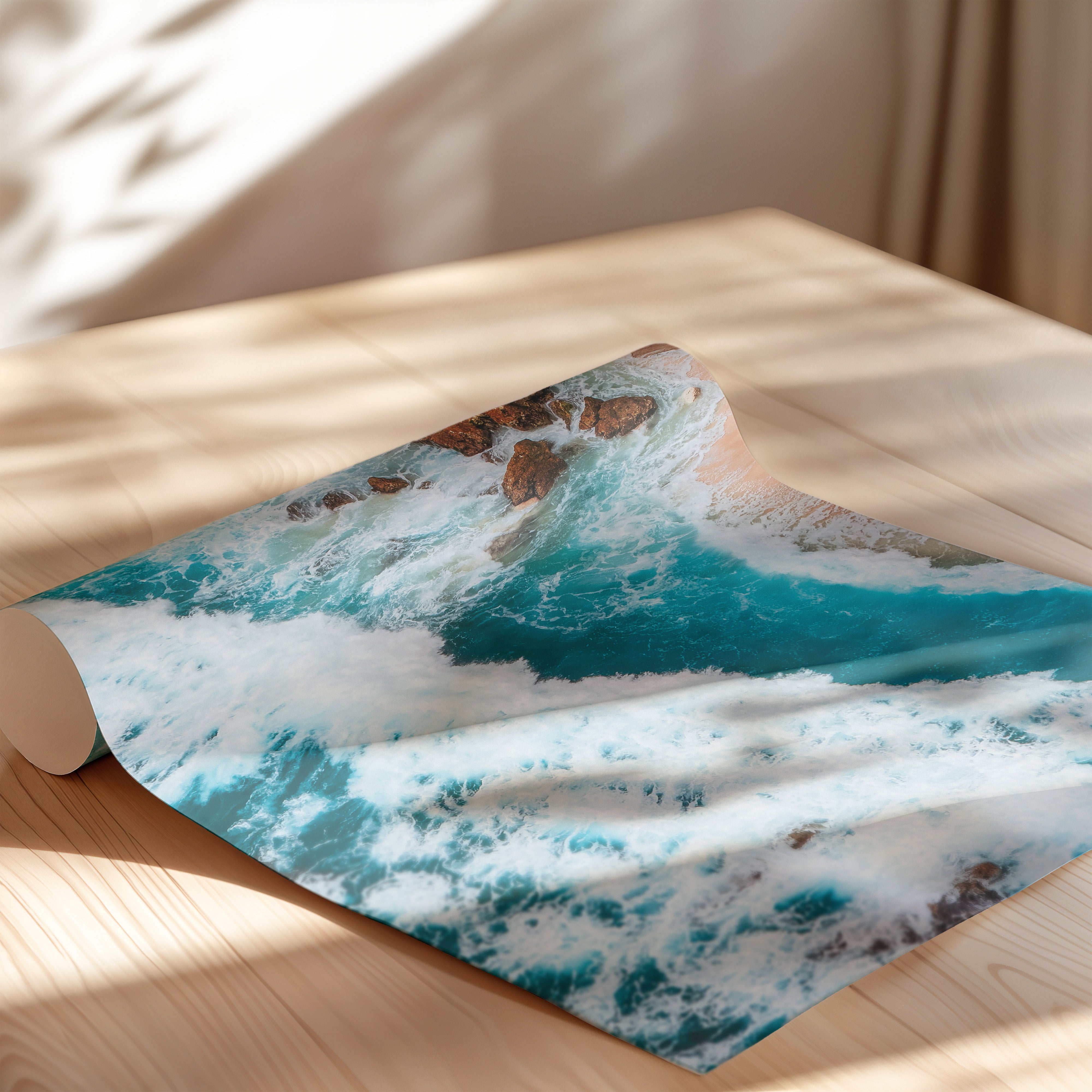 Aerial Coastal Waves