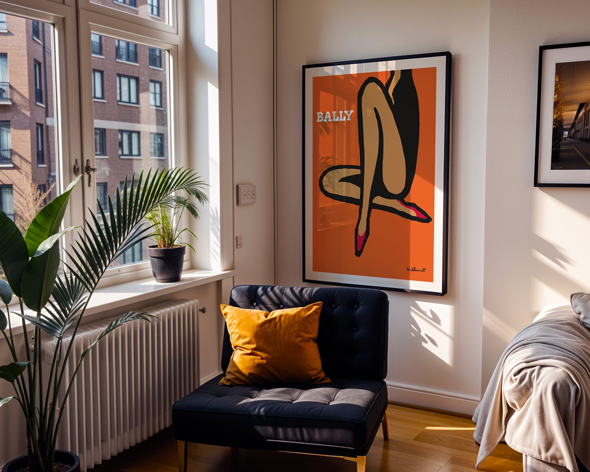 Bally Orange Fashion Legs Poster