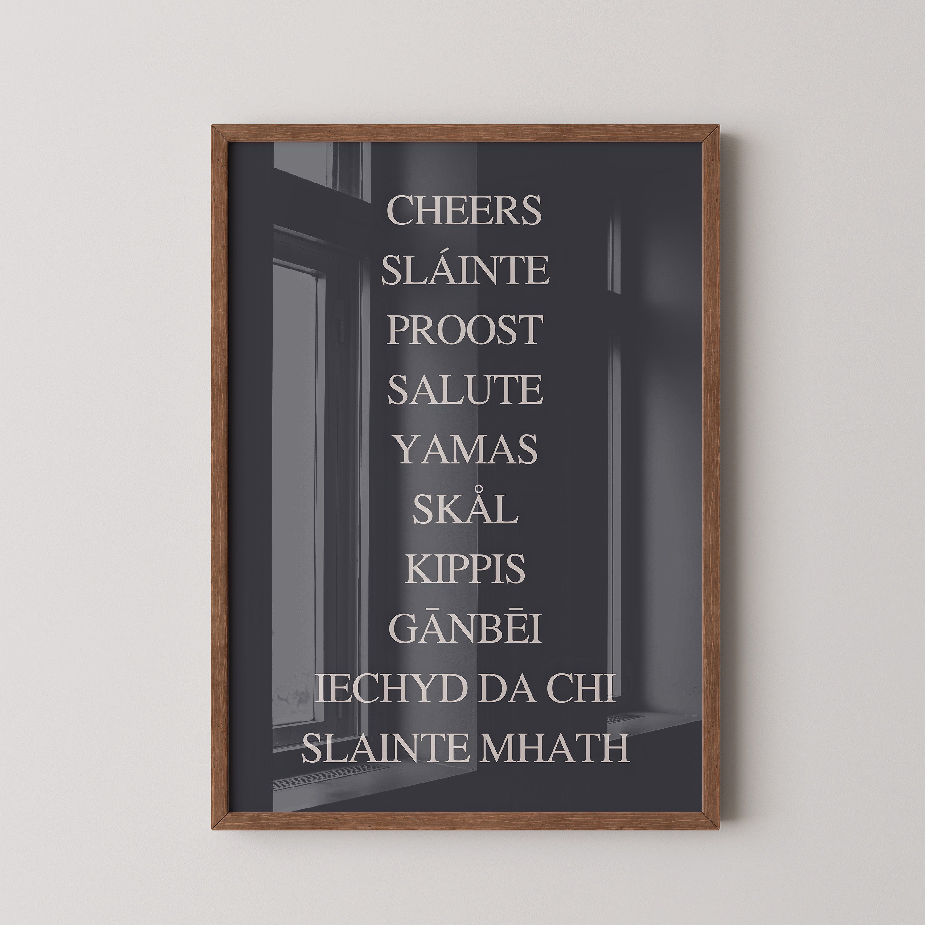 Cheers Around the World – Typography Poster