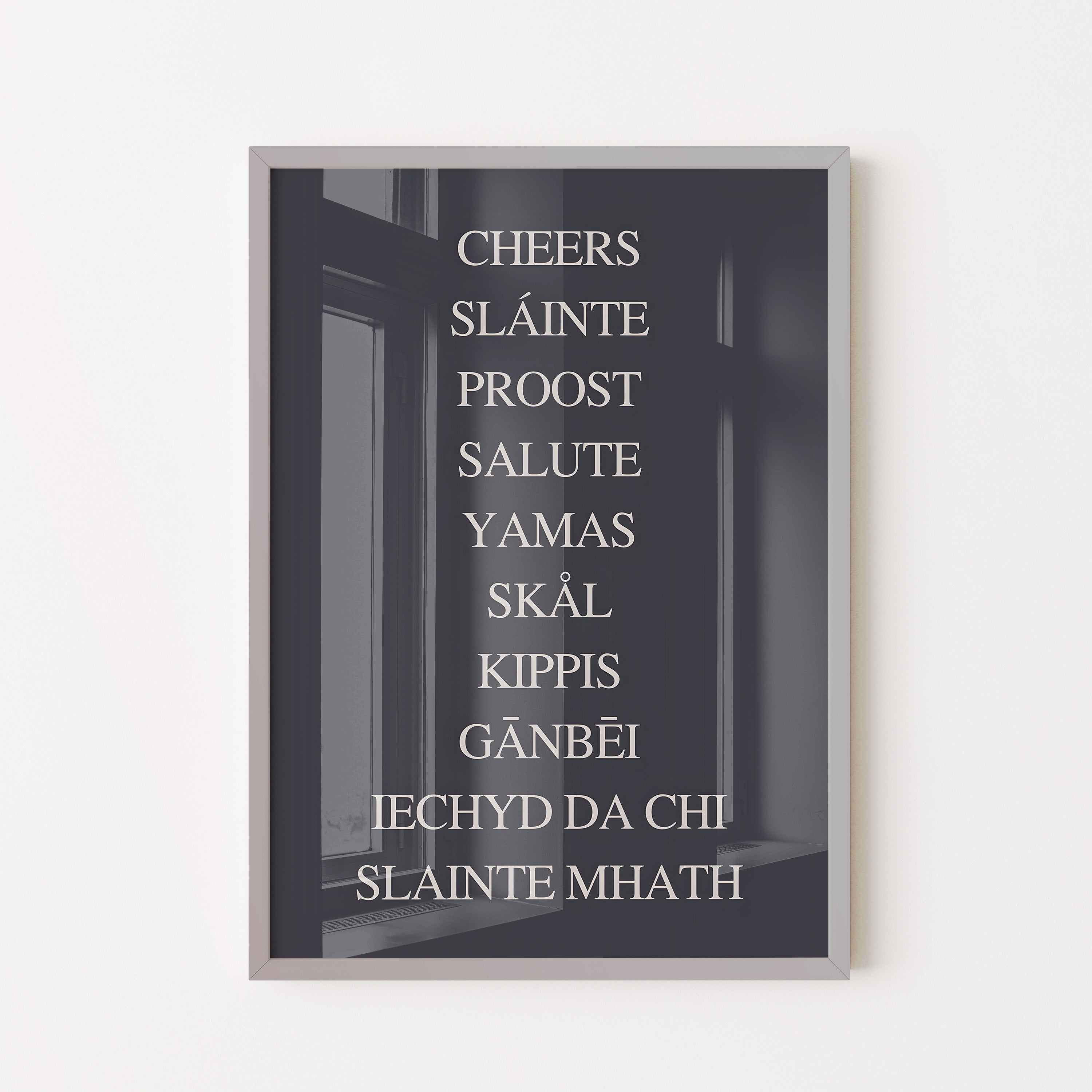 Cheers Around the World – Typography Poster