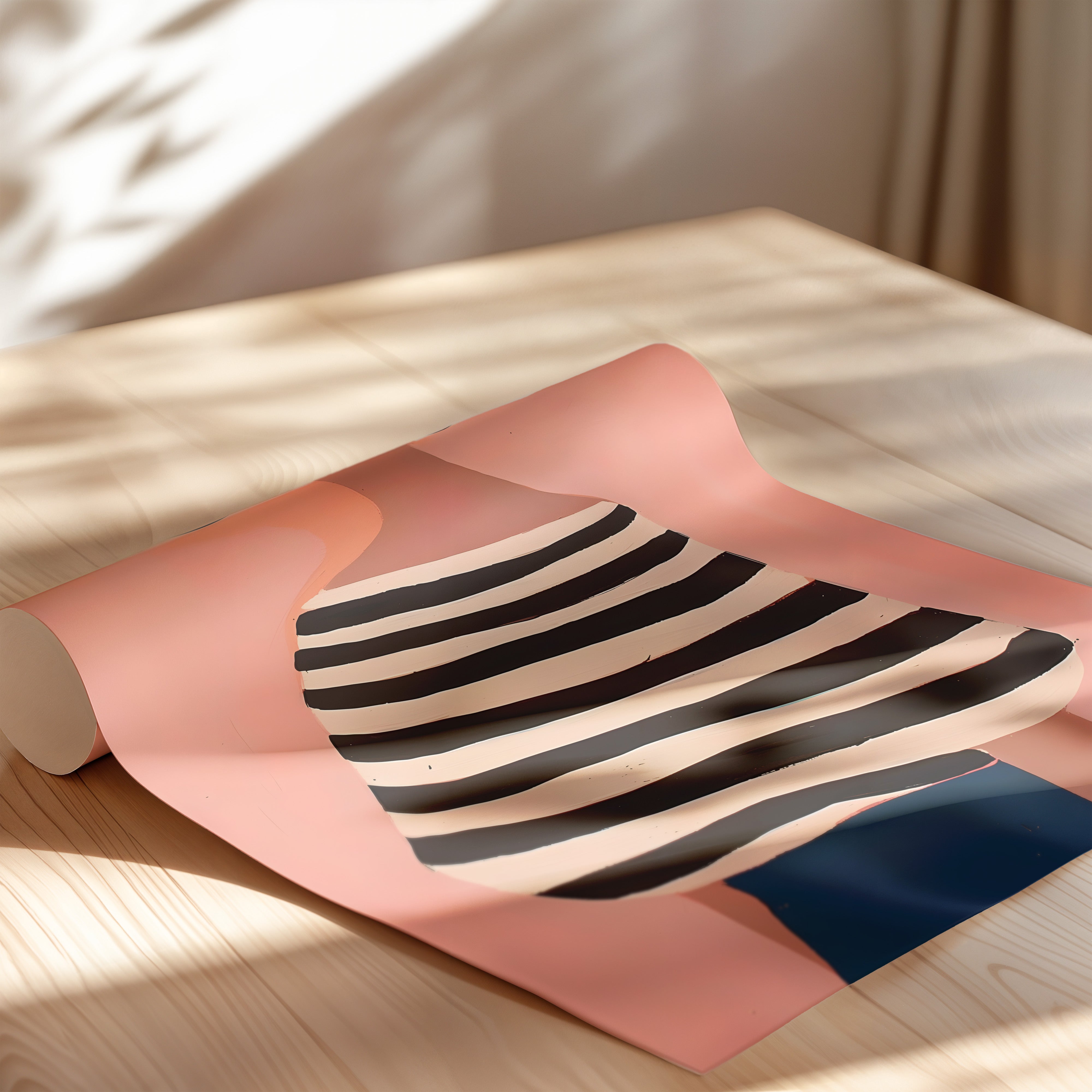 Fashion Girl Illustration – Modern Minimalist Wall Art