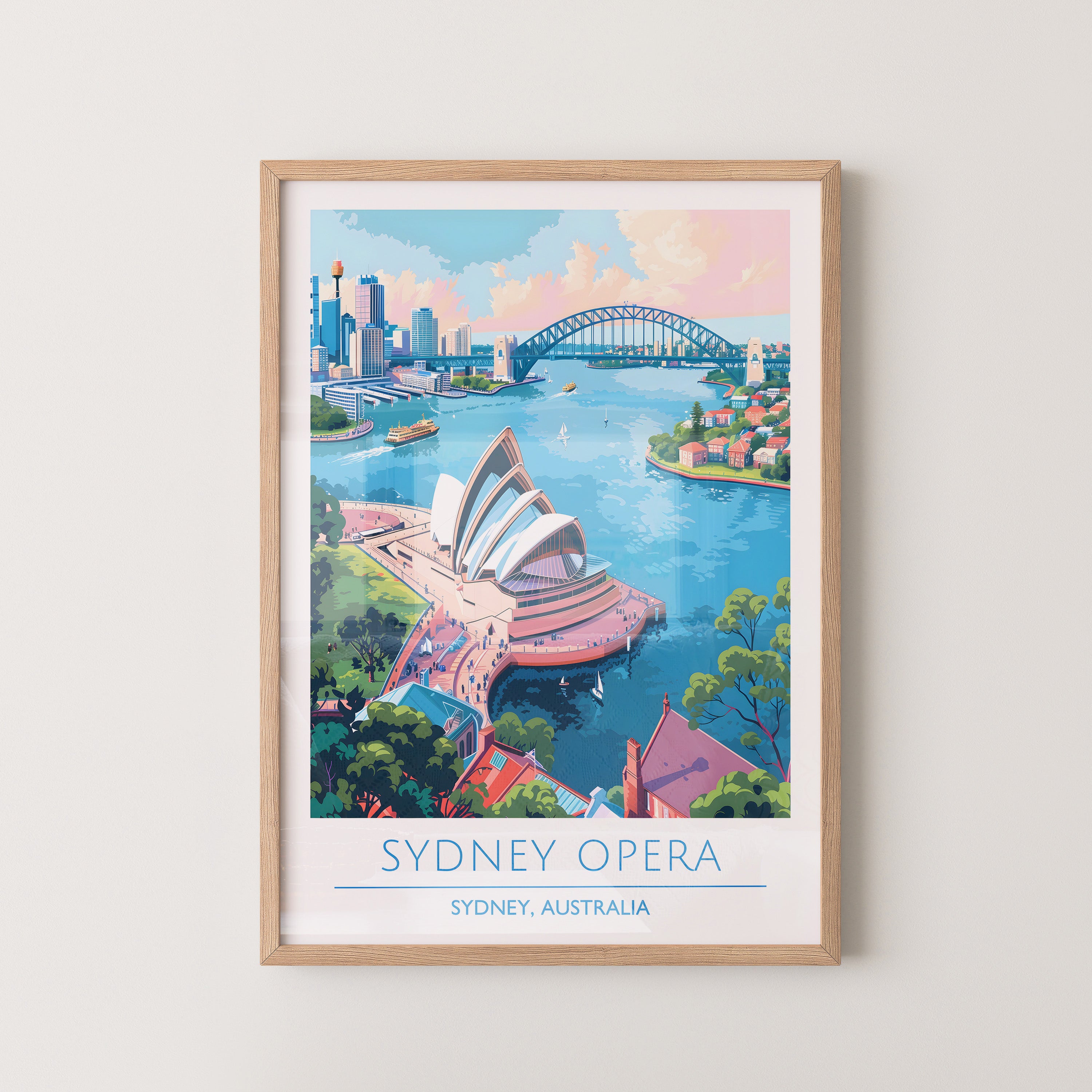Sydney Opera House Poster – Australia Travel Wall Art