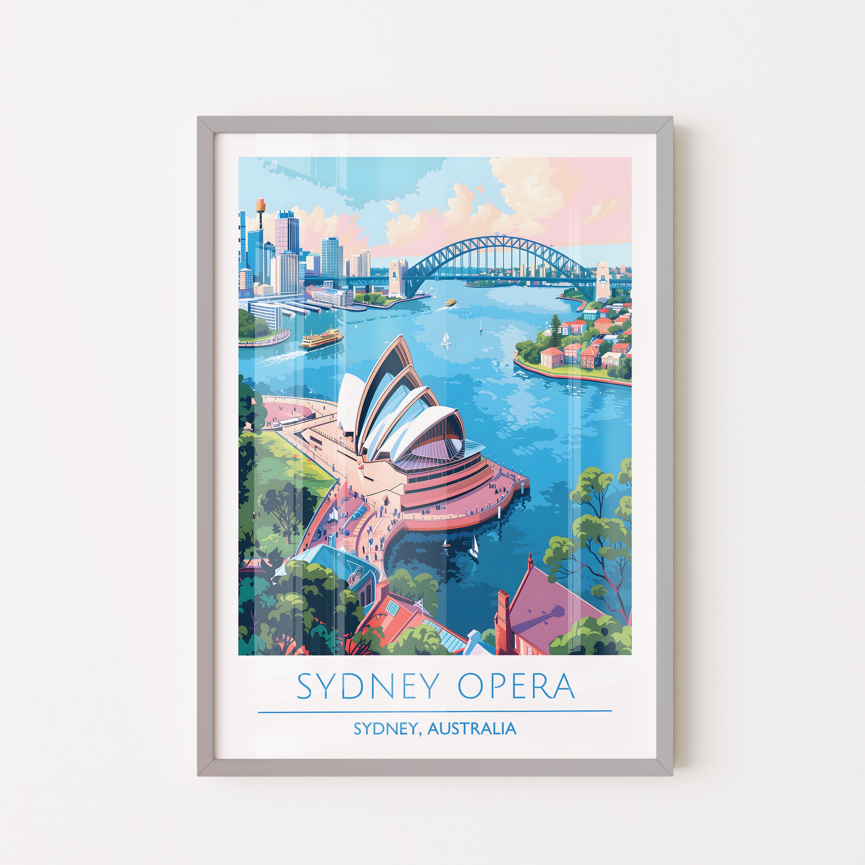 Sydney Opera House Poster – Australia Travel Wall Art