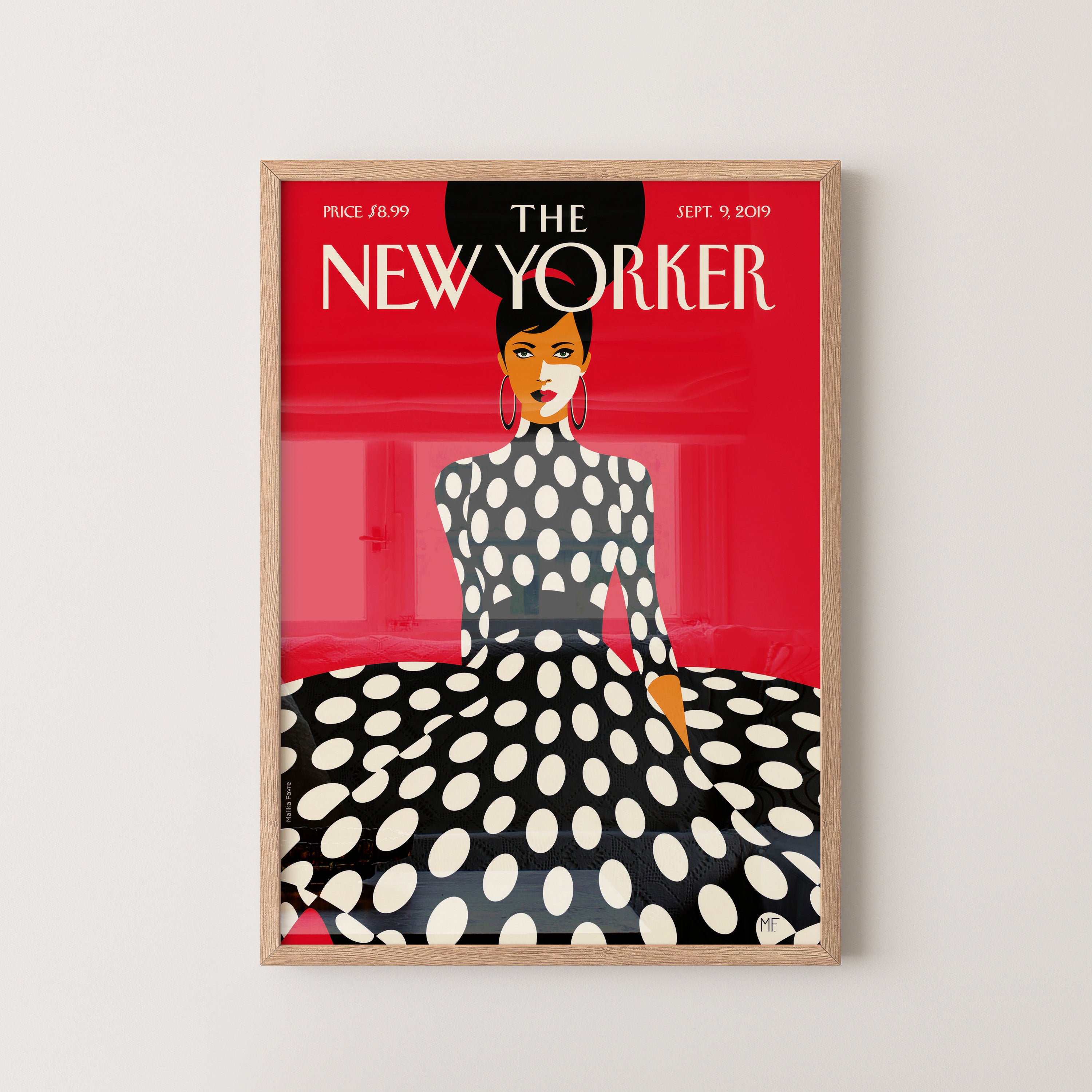 Polka Dot Muse on Red