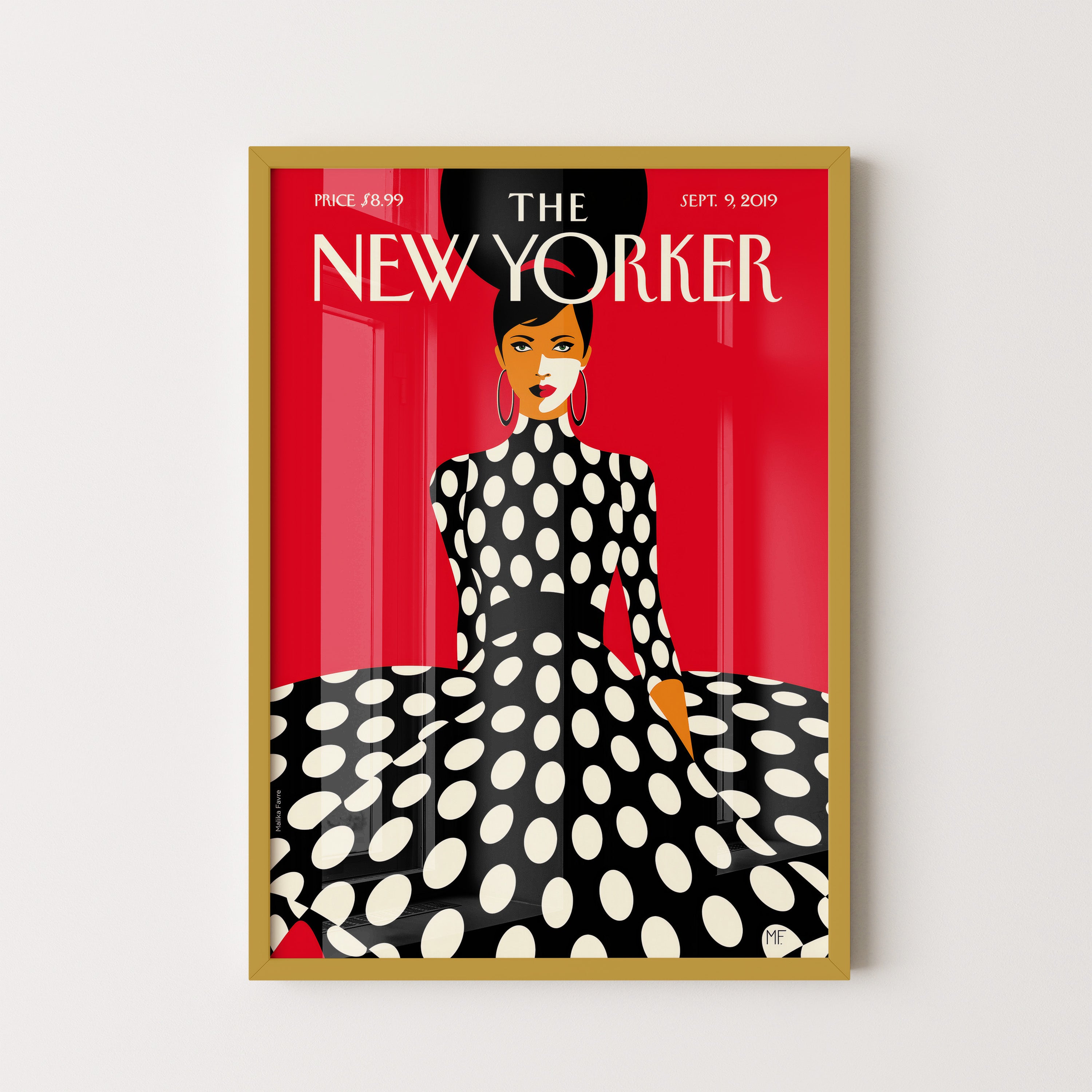 Polka Dot Muse on Red
