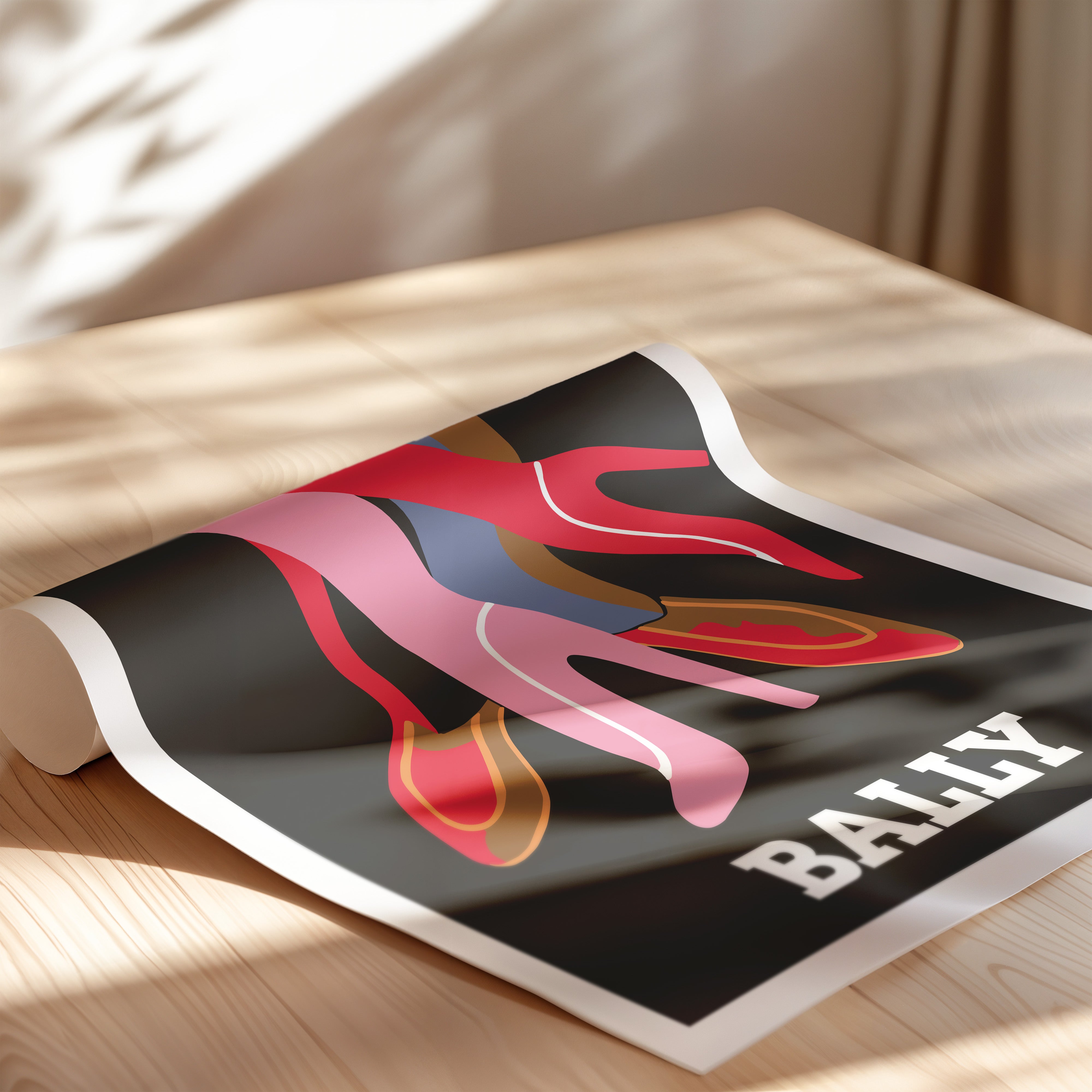 Bally Fashion Steps Poster