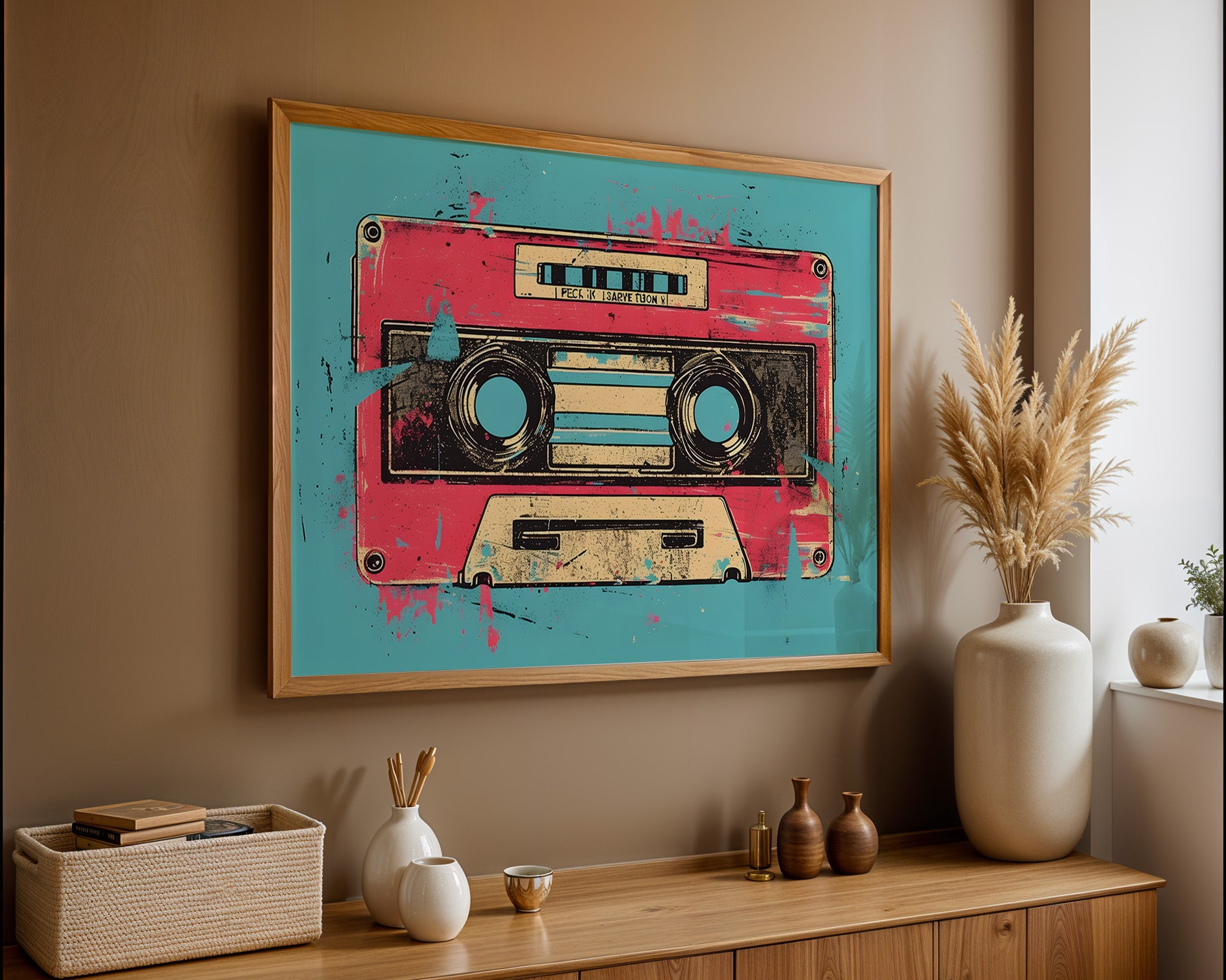 Retro Cassette Pop Art
