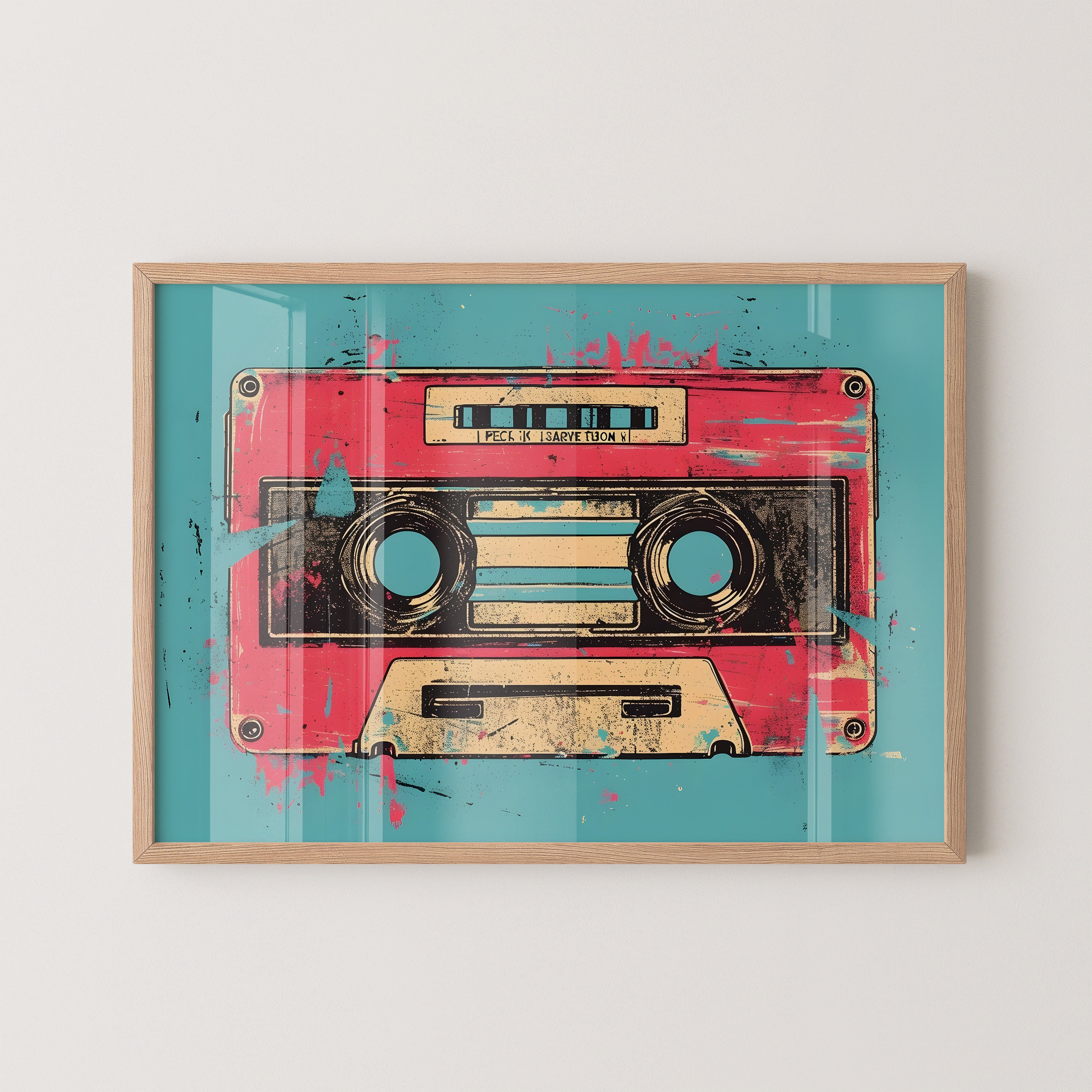 Retro Cassette Pop Art