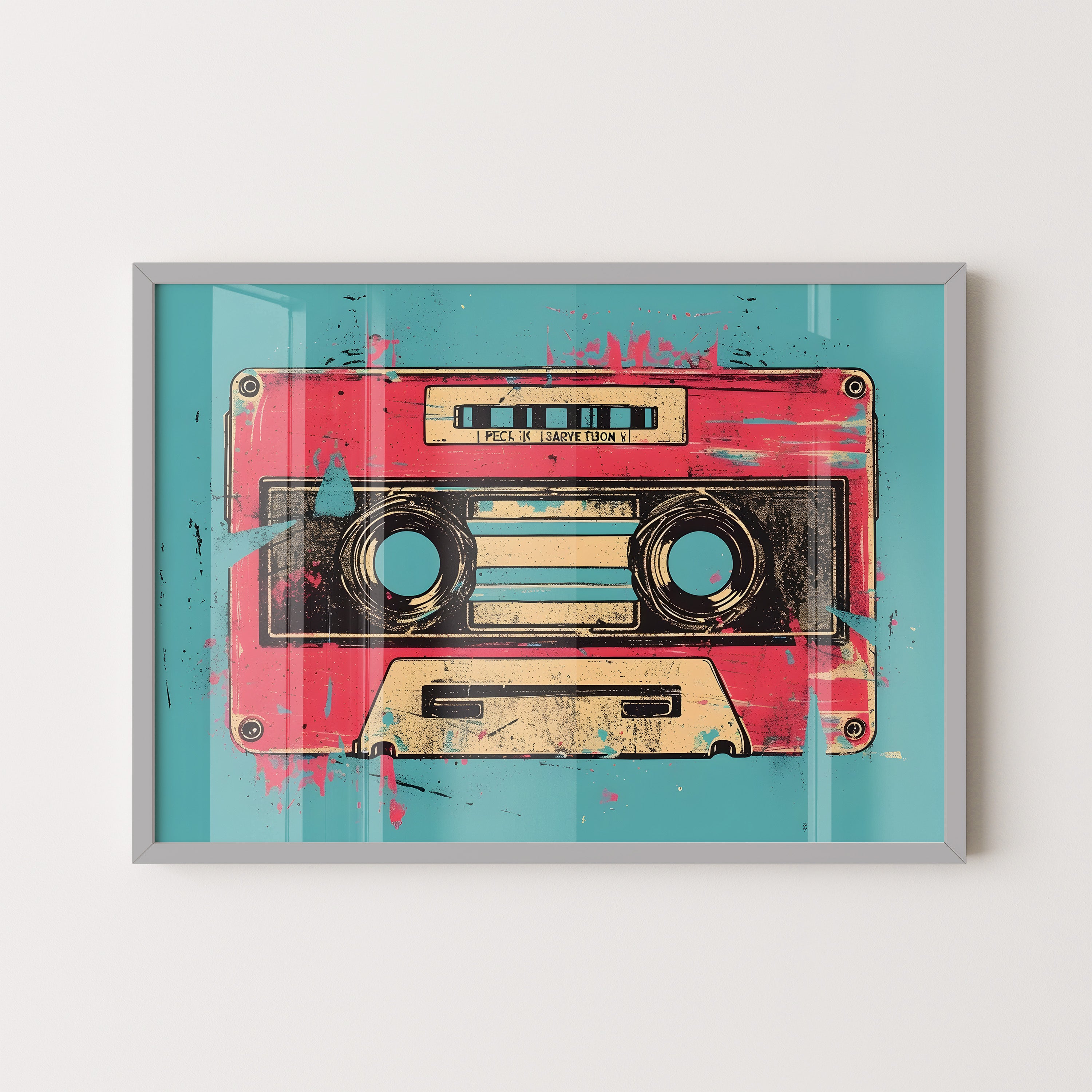Retro Cassette Pop Art