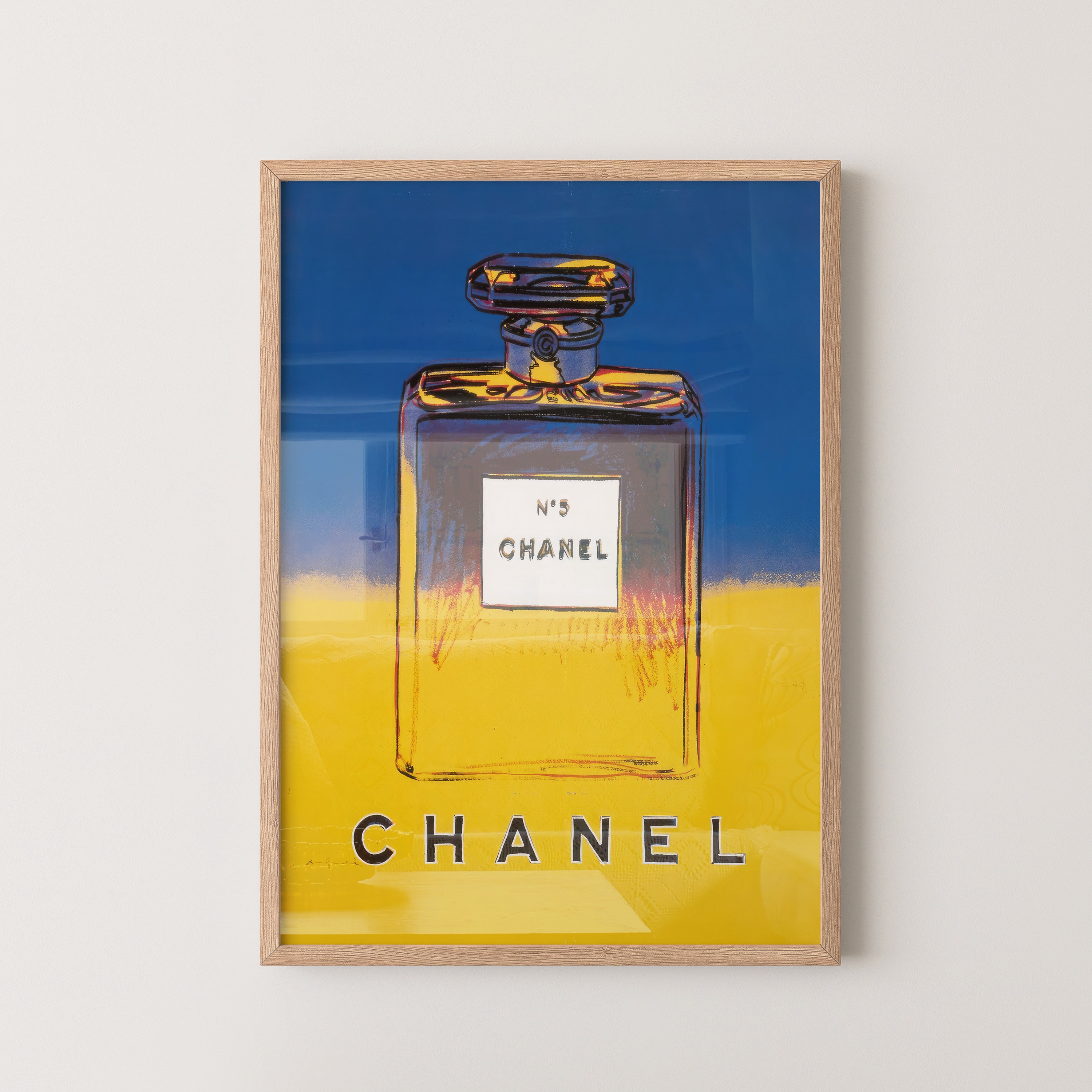 Blue & Gold Perfume Bottle – Pop Art Poster