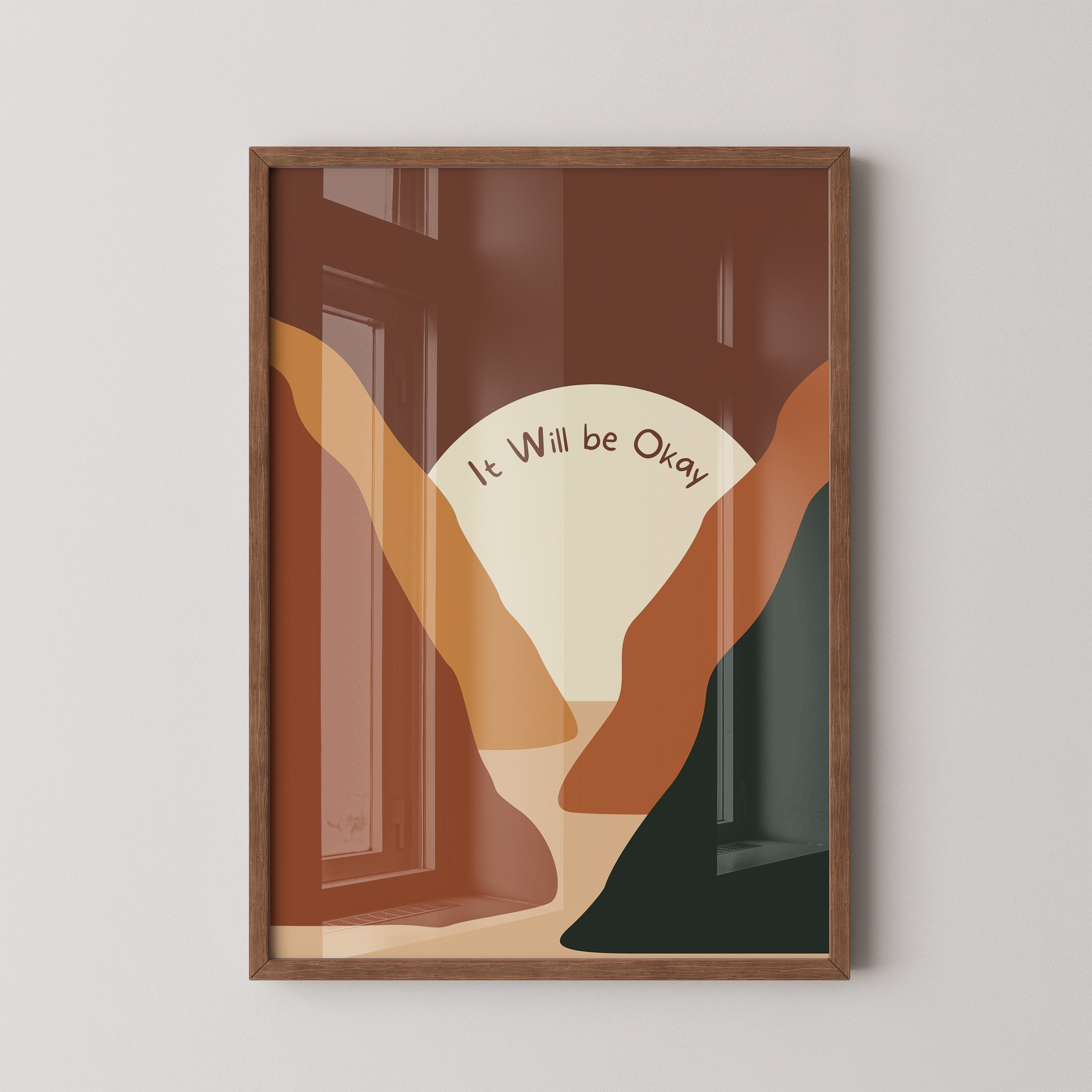 It Will Be Okay – Abstract Sunset Poster
