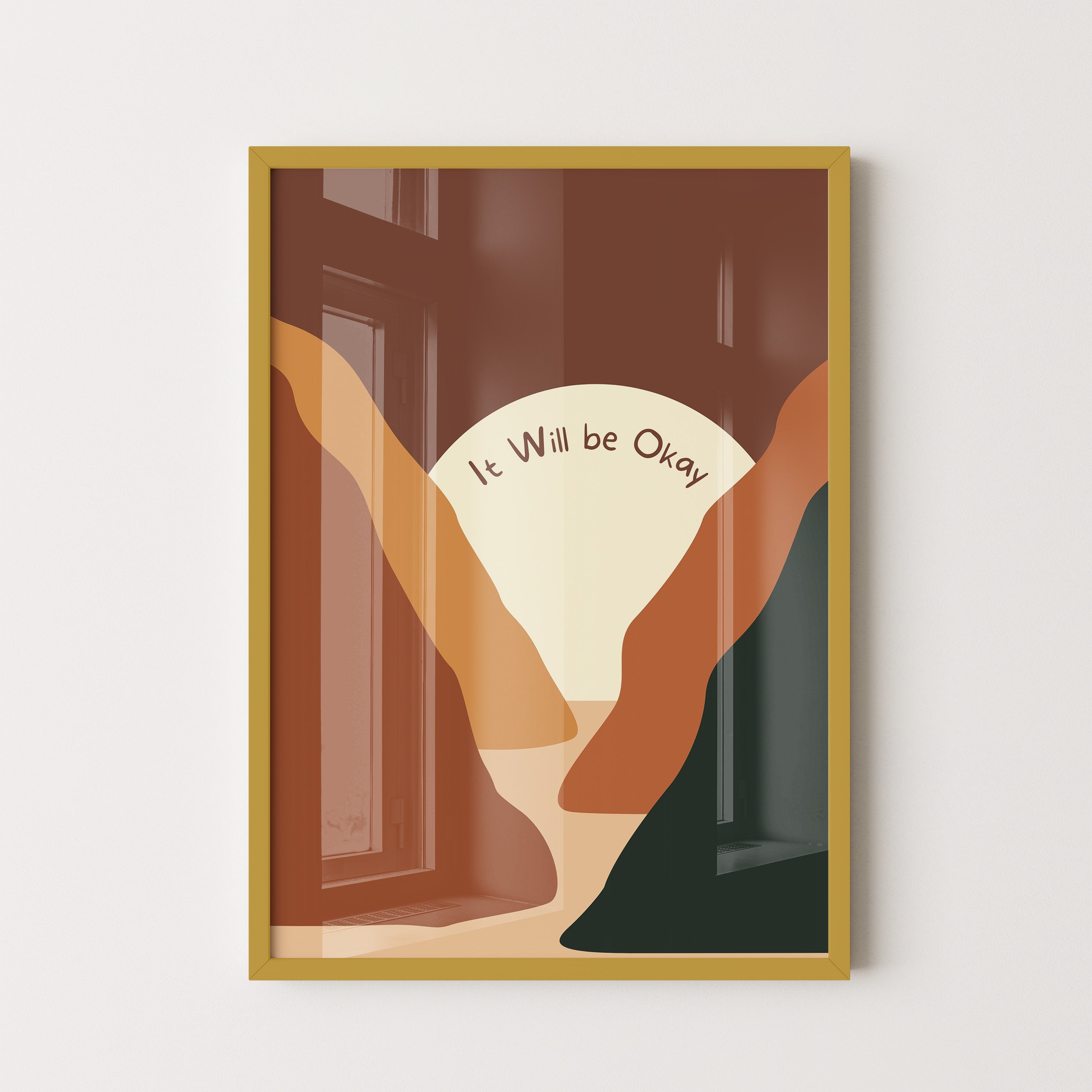It Will Be Okay – Abstract Sunset Poster