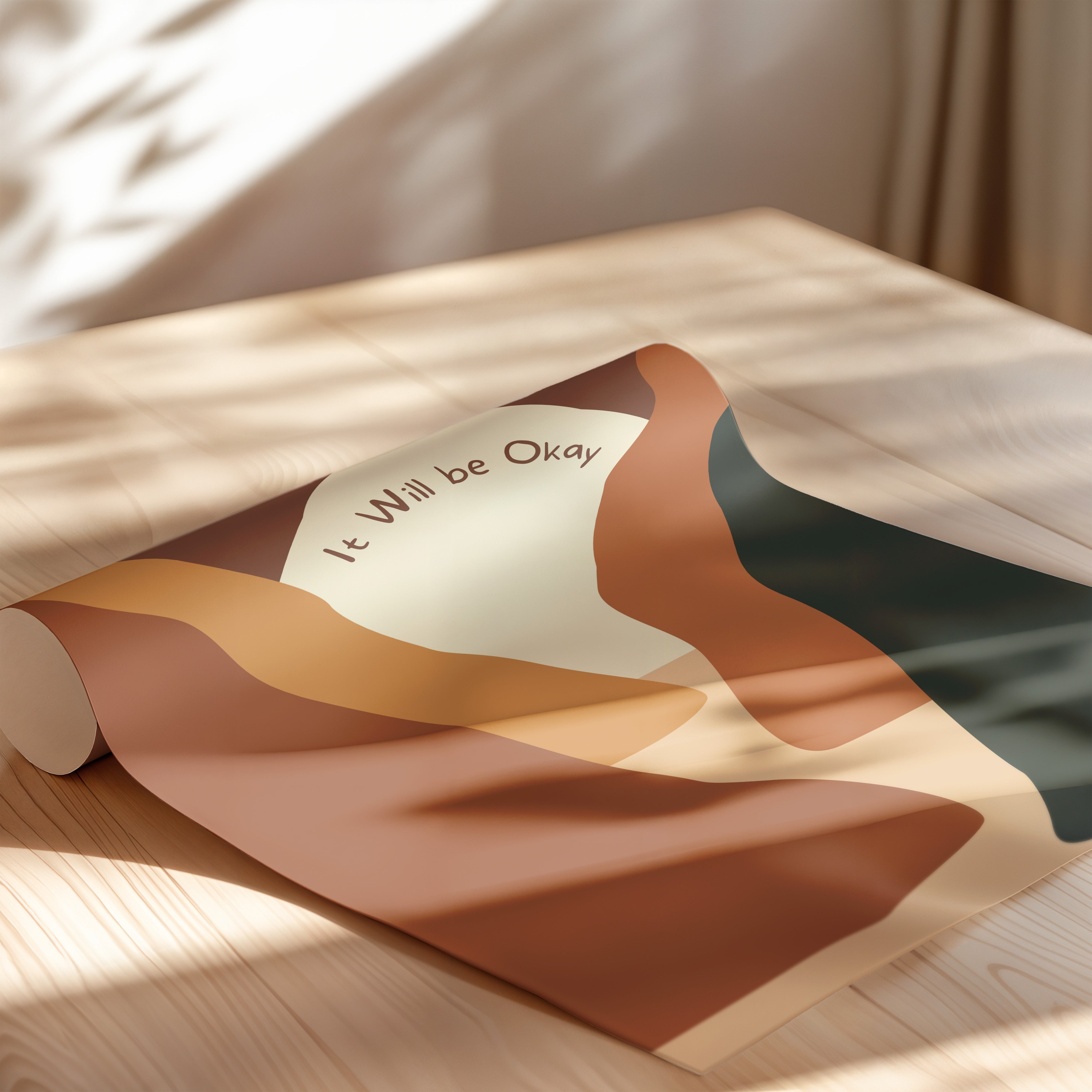 It Will Be Okay – Abstract Sunset Poster