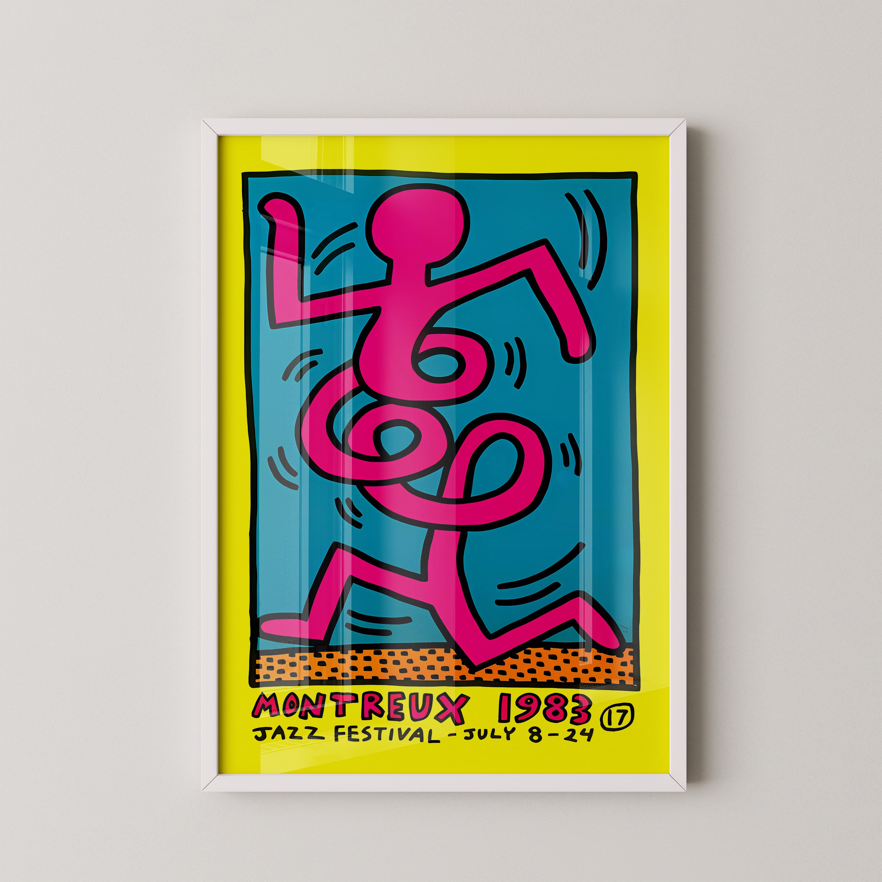 Vibrant Jazz Dancer – 80s Pop Art Poster