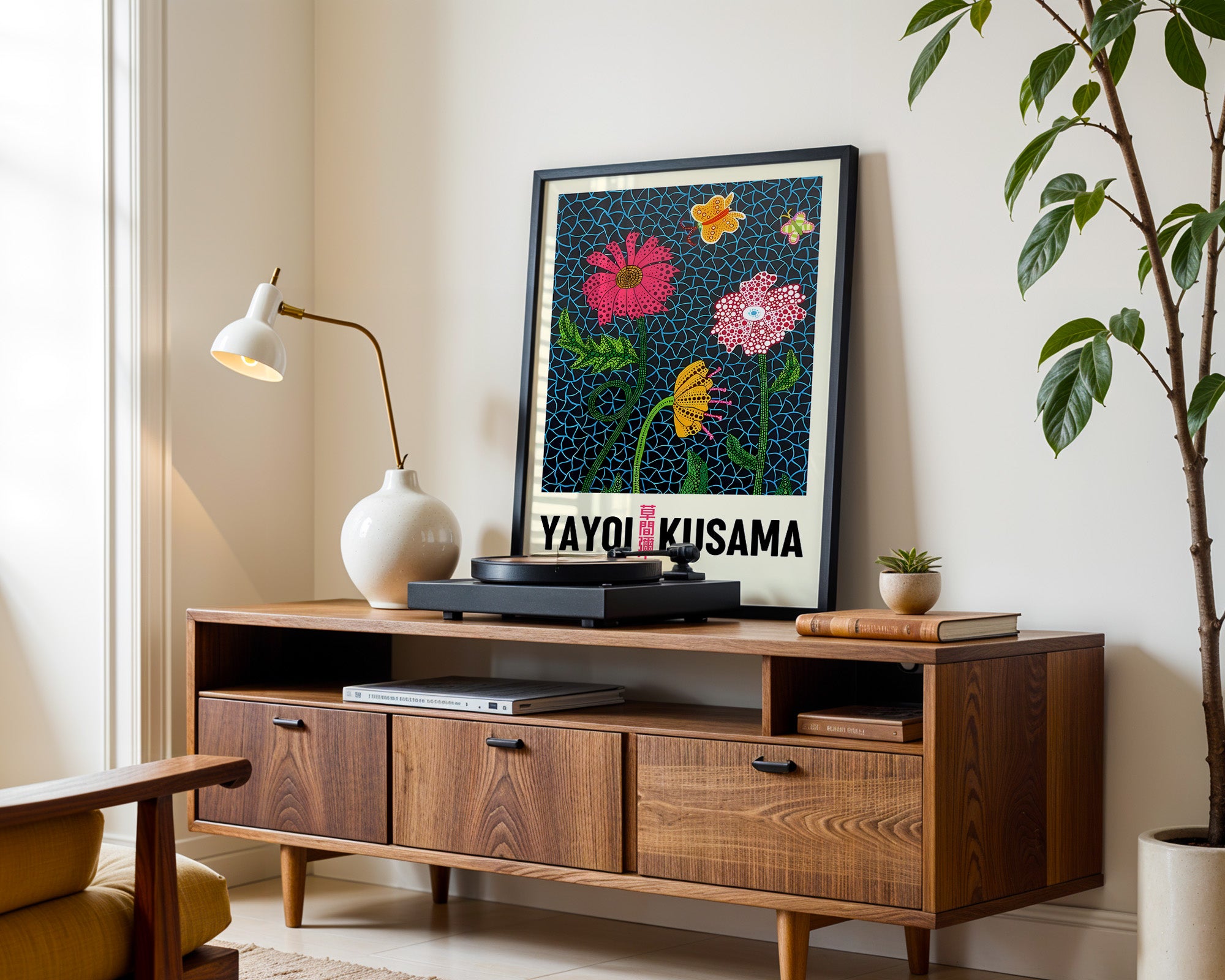 Blooming Dots – Floral Art Print