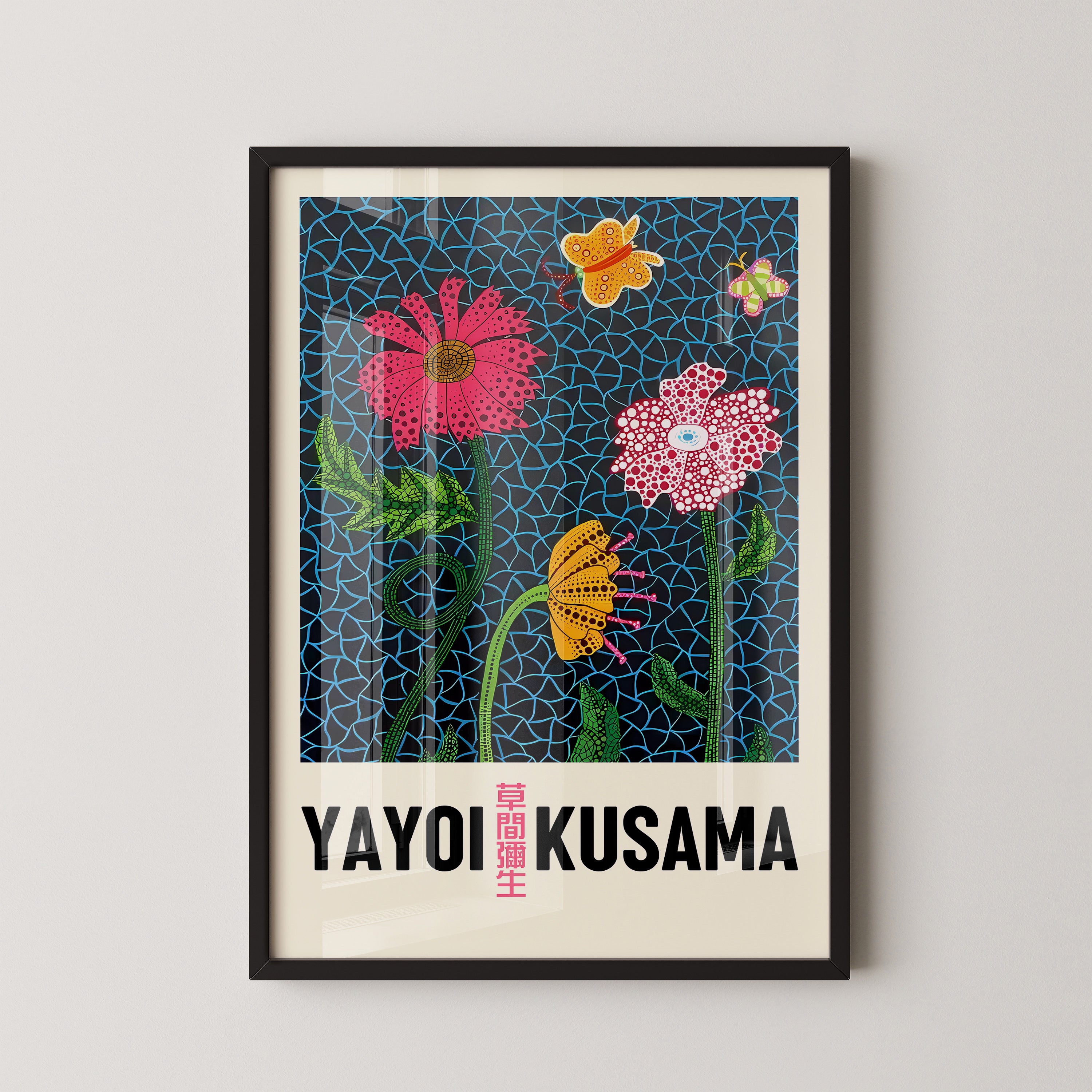 Blooming Dots – Floral Art Print