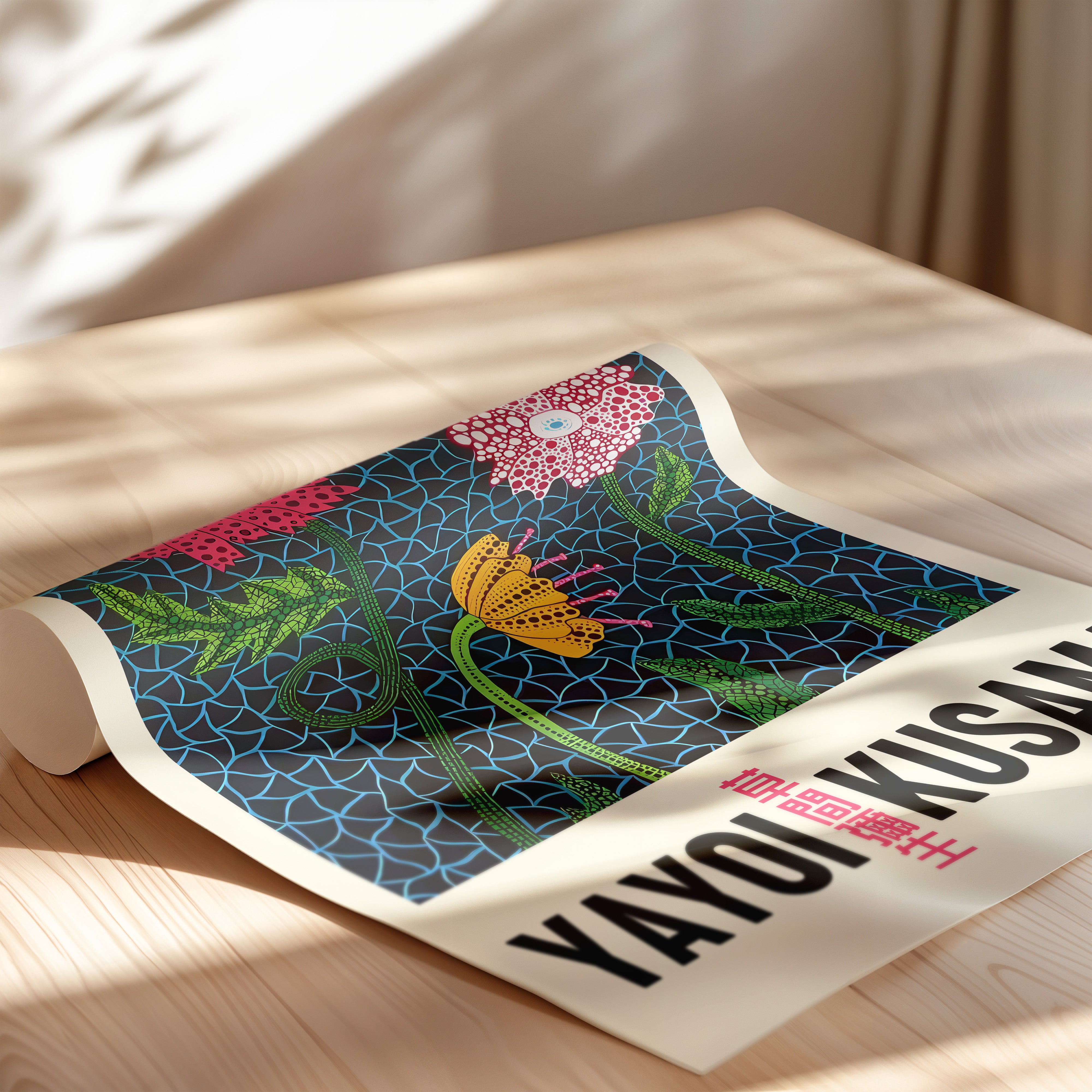 Blooming Dots – Floral Art Print