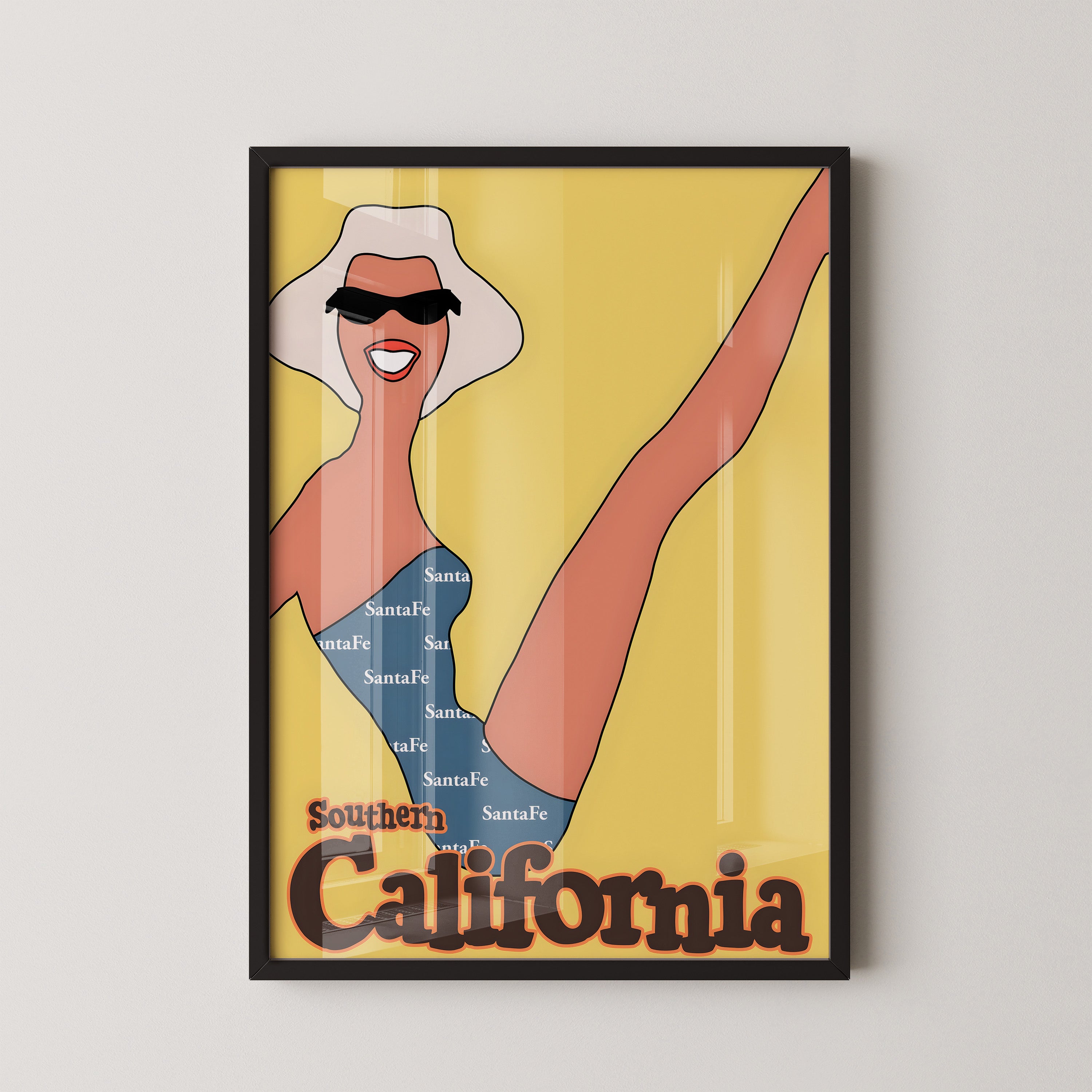 Retro Southern California Poster