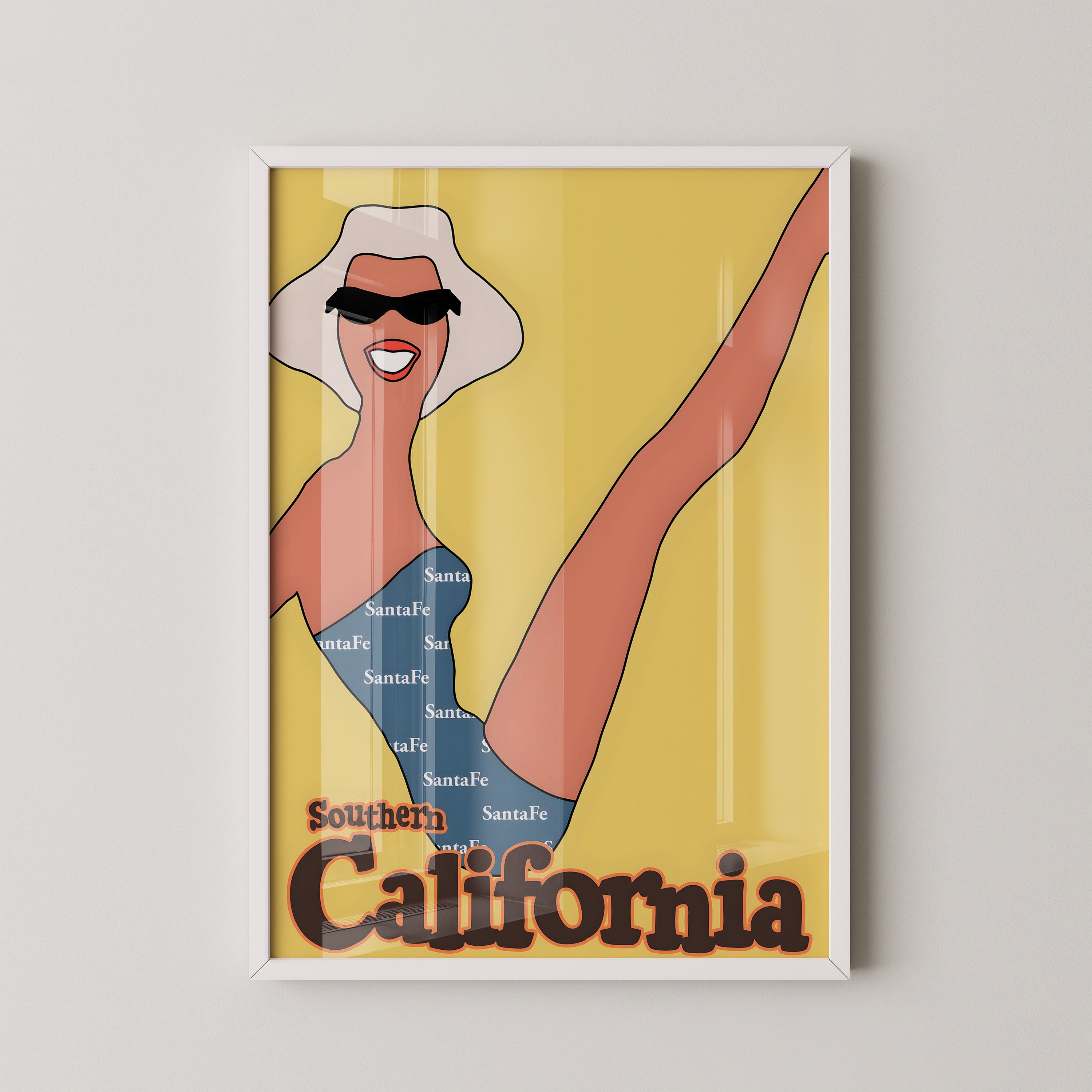 Retro Southern California Poster