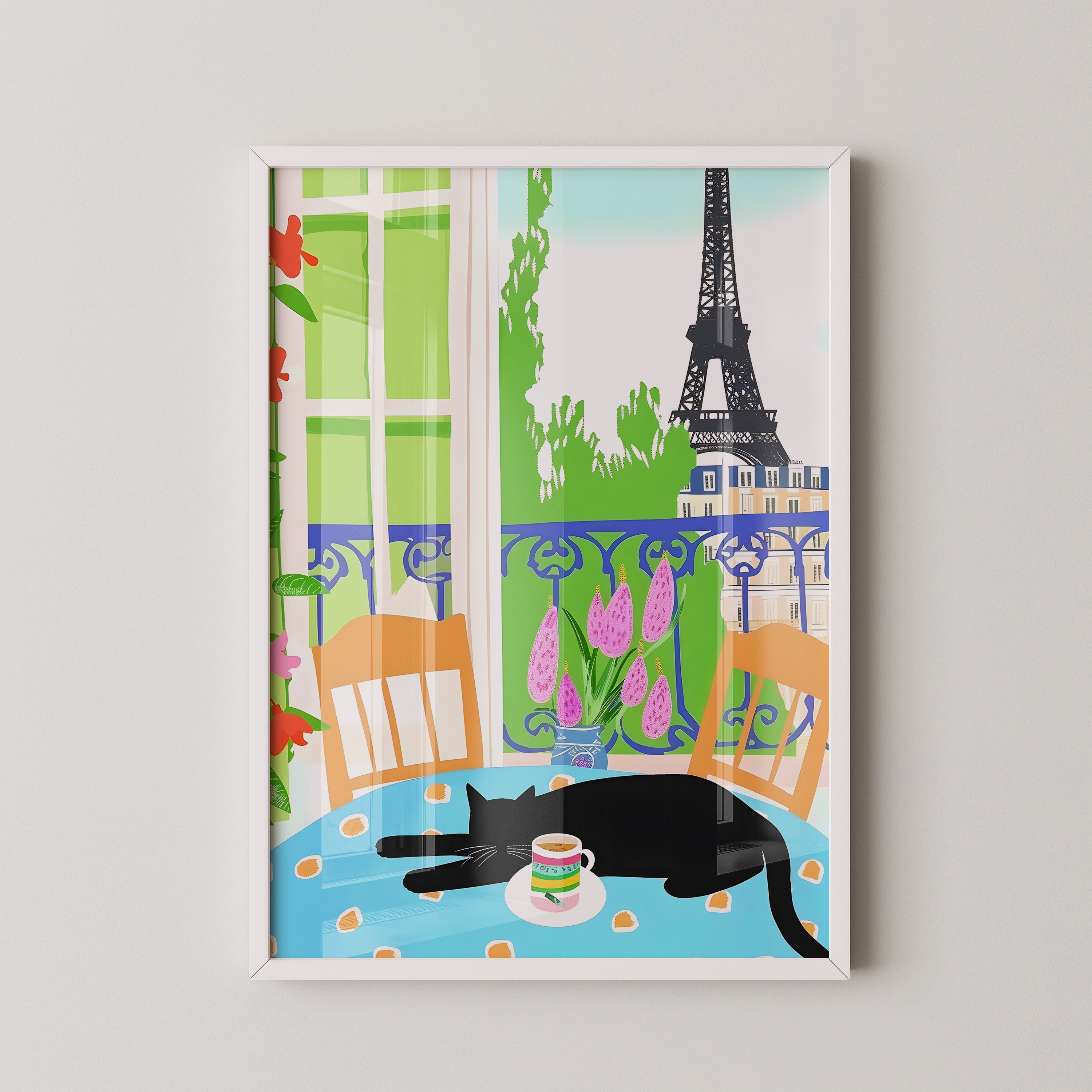 Paris Balcony Cat