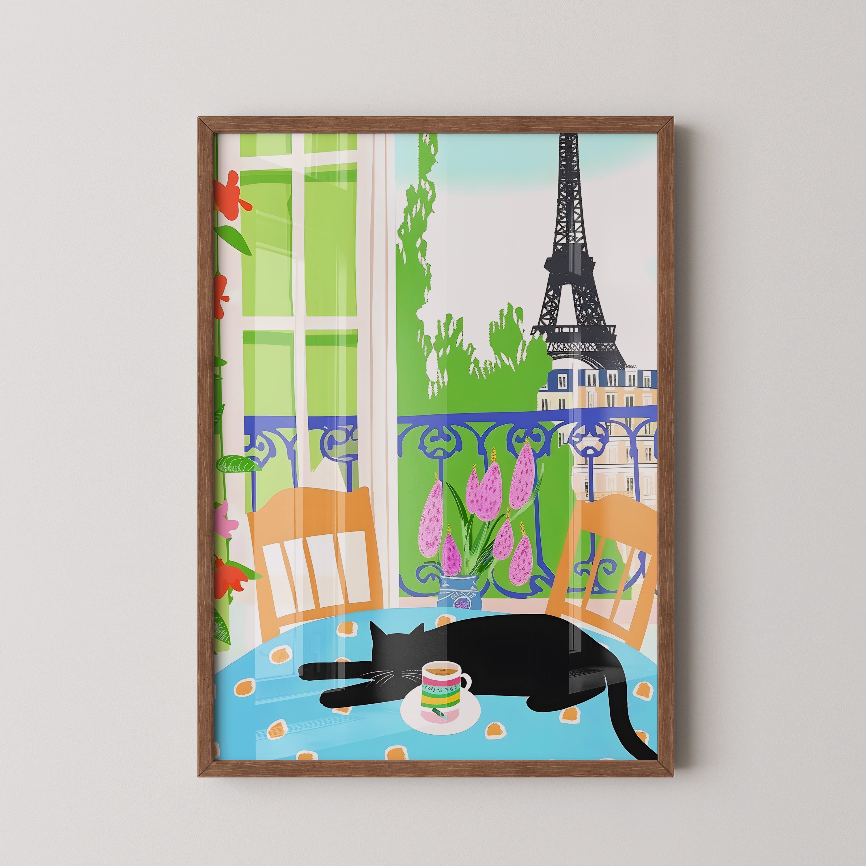 Paris Balcony Cat