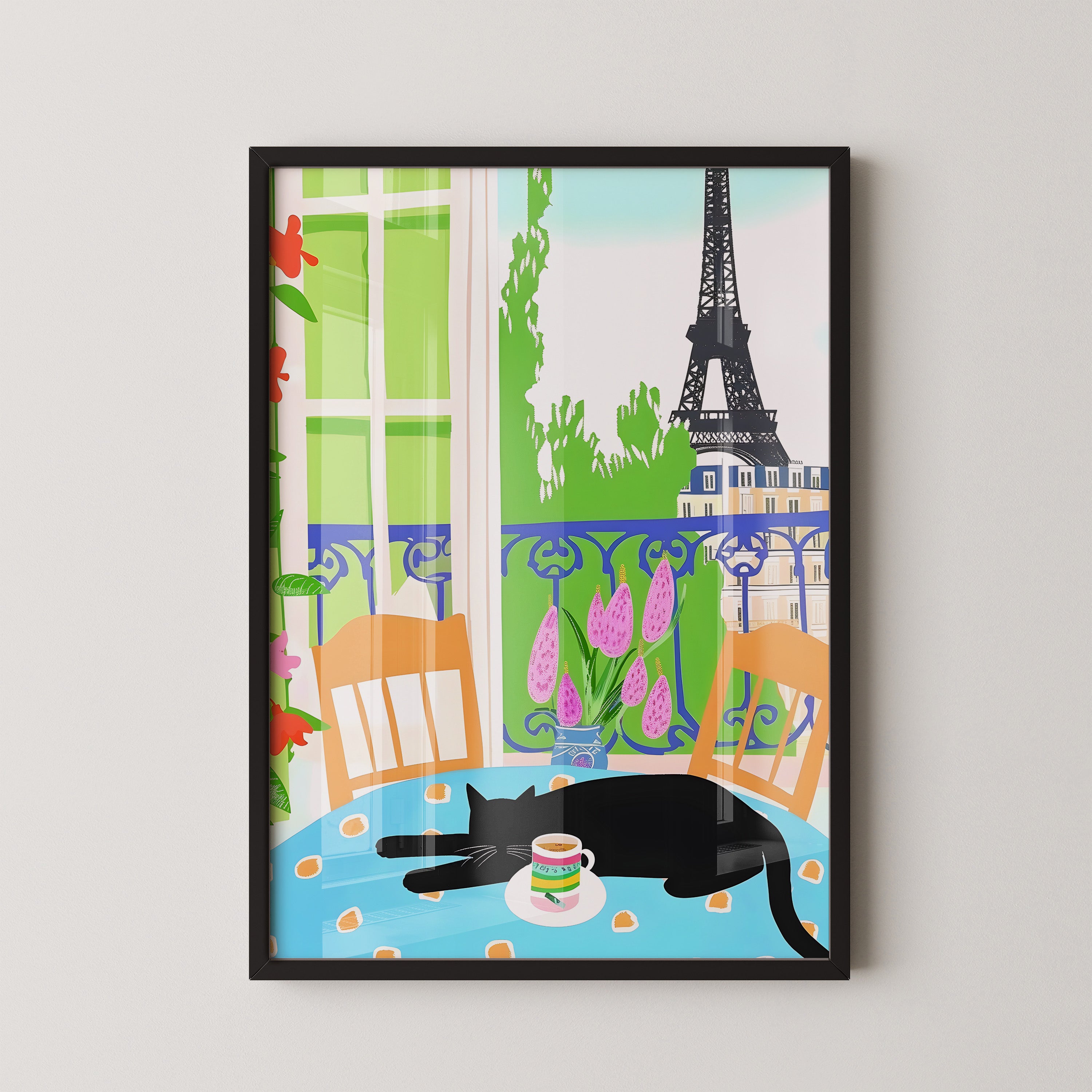 Paris Balcony Cat