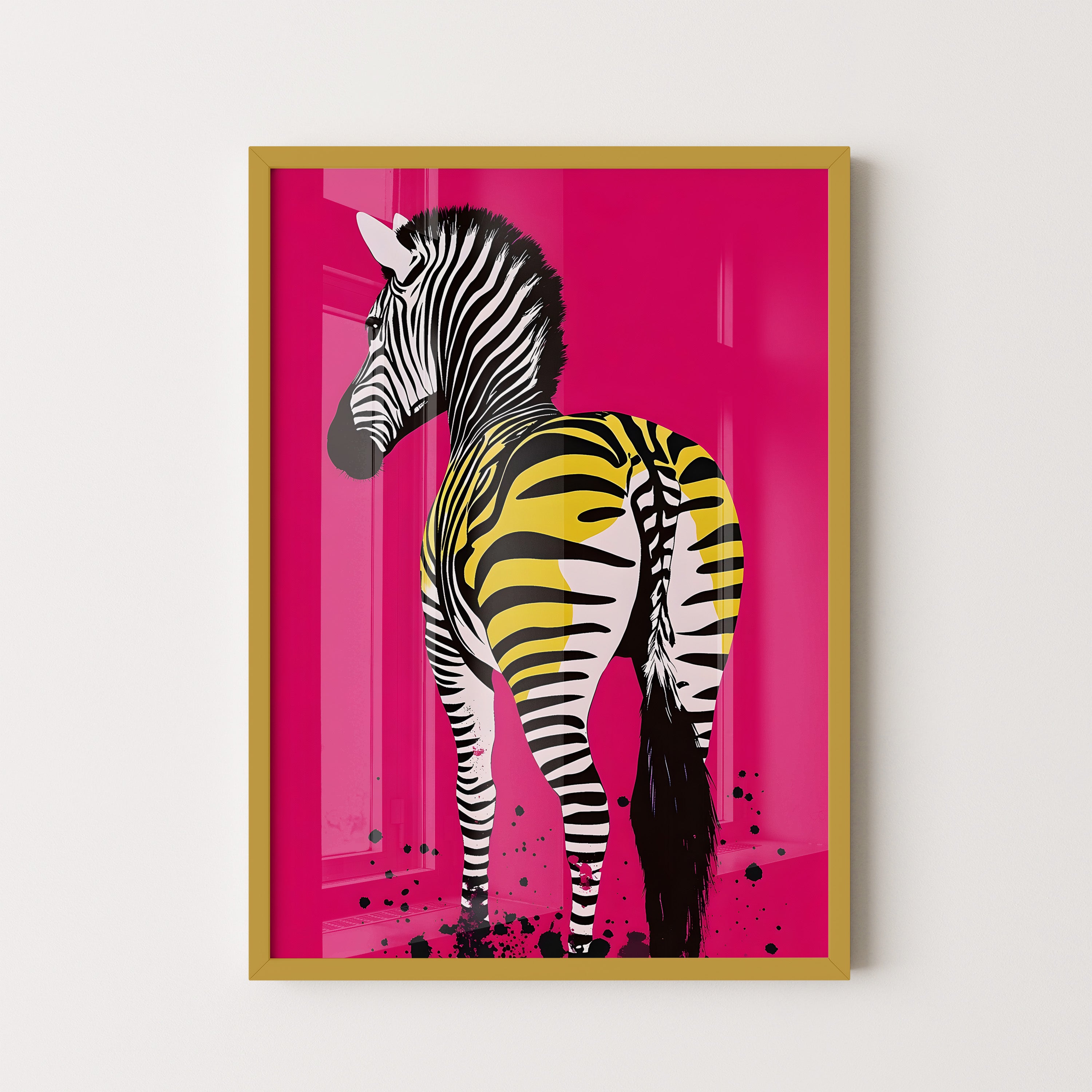 Zebra Pop on Fuchsia