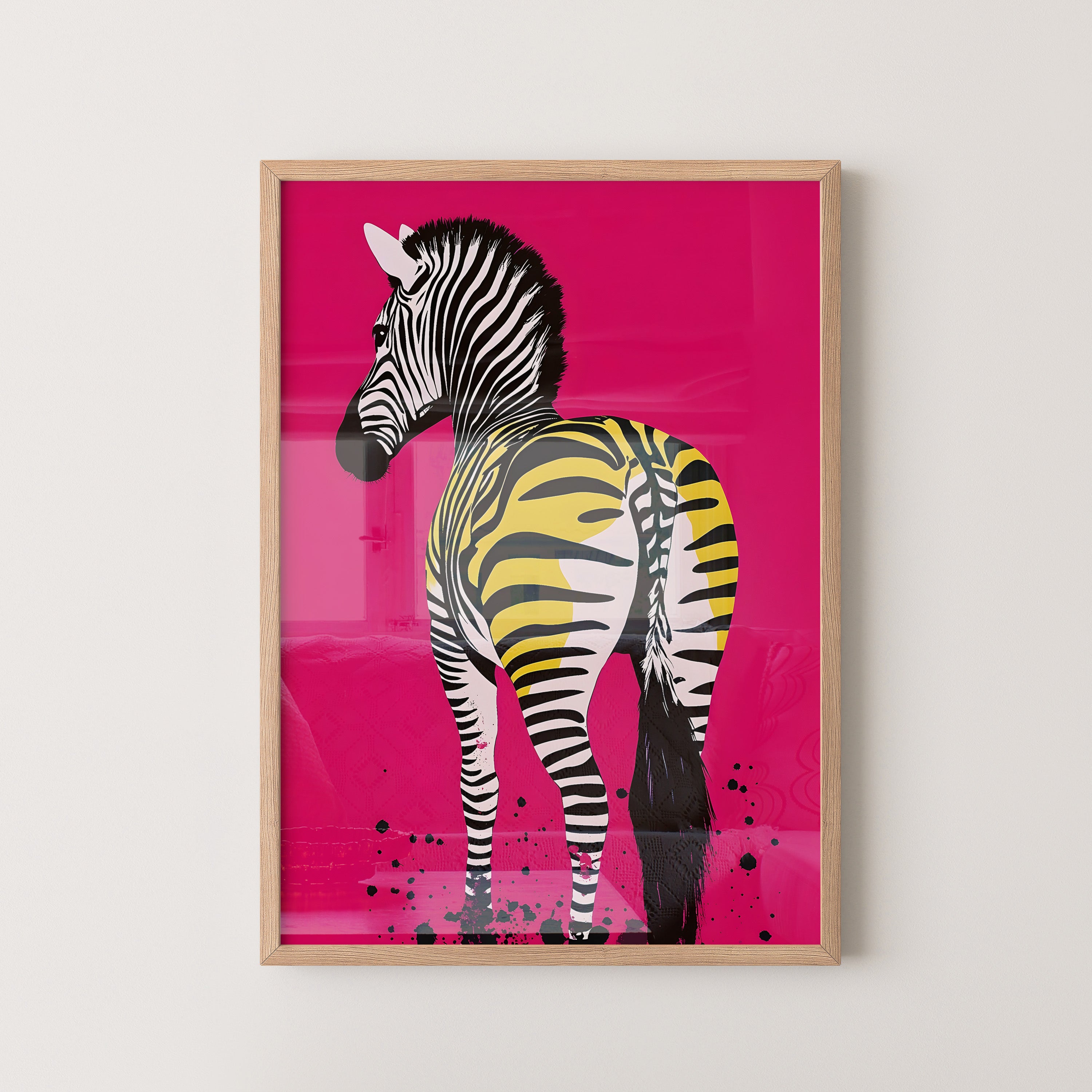 Zebra Pop on Fuchsia